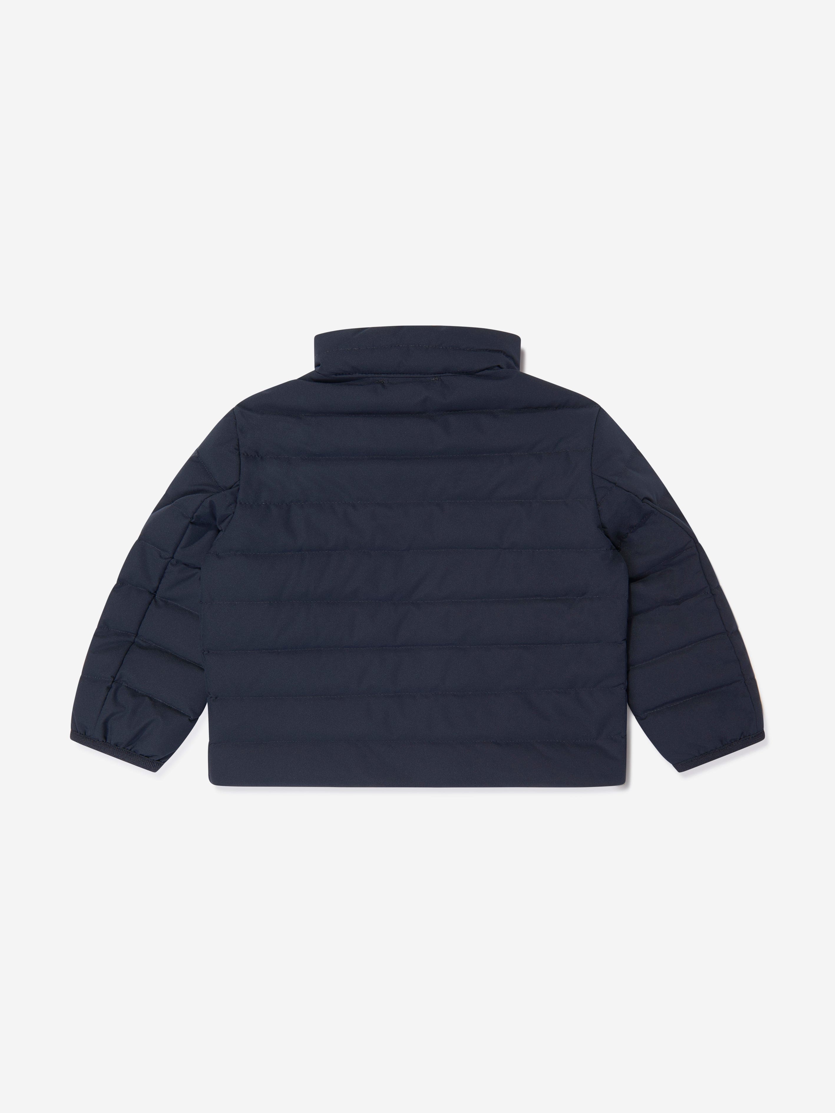 Emporio Armani Baby Boys Down Padded Puffer Jacket in Navy