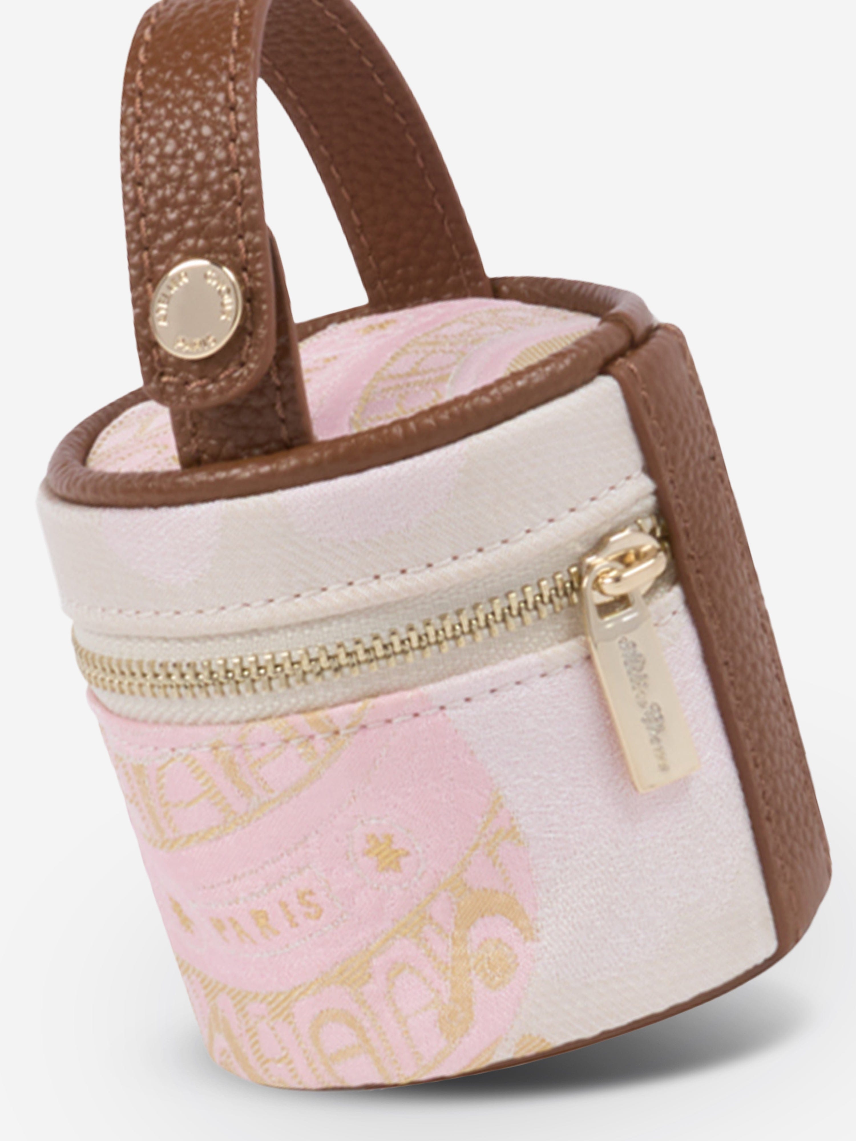 Atelier Choux Baby Girls Hot Air Balloons Dummy Case in Pink (7.5cm)