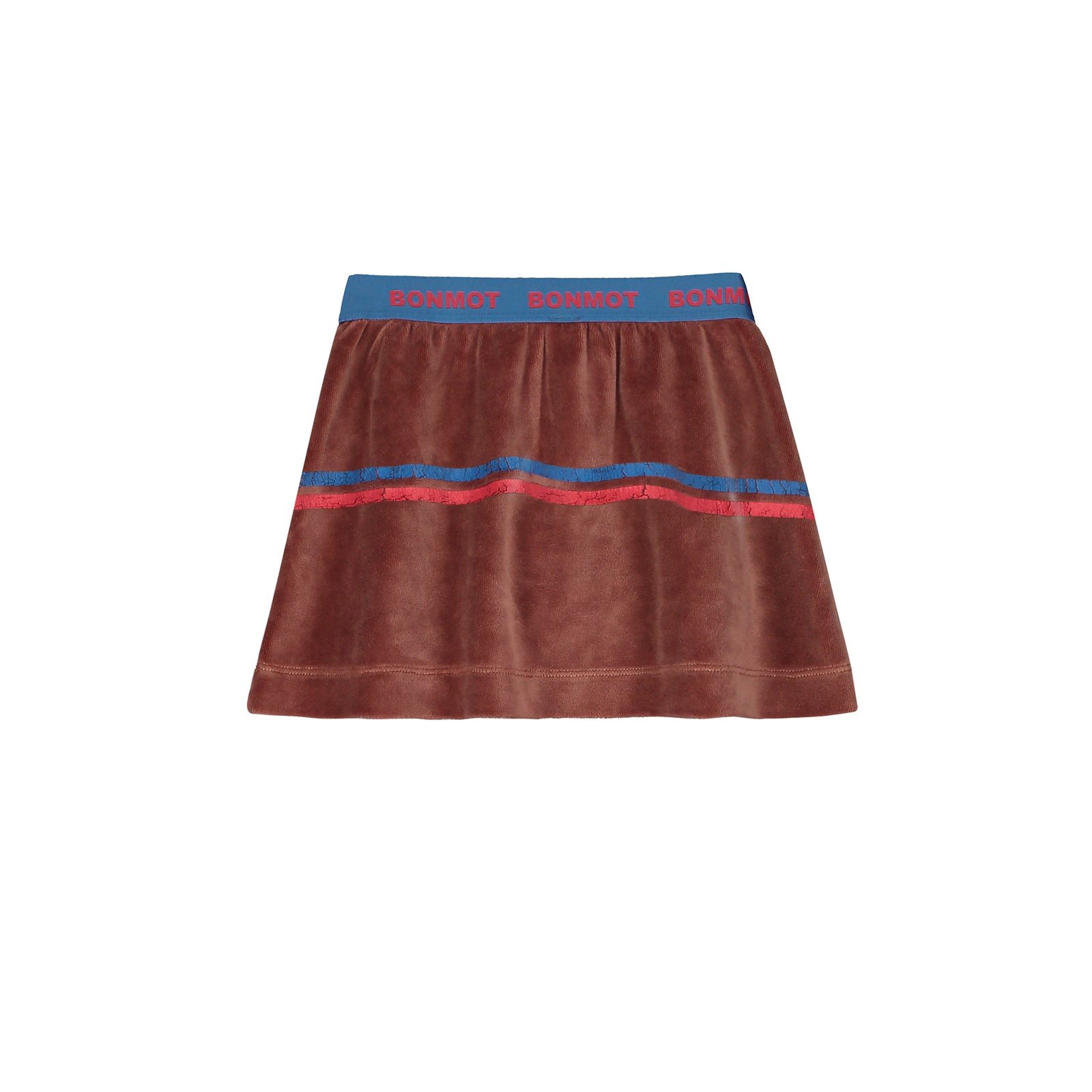 Girls Brown Velvet Skirt