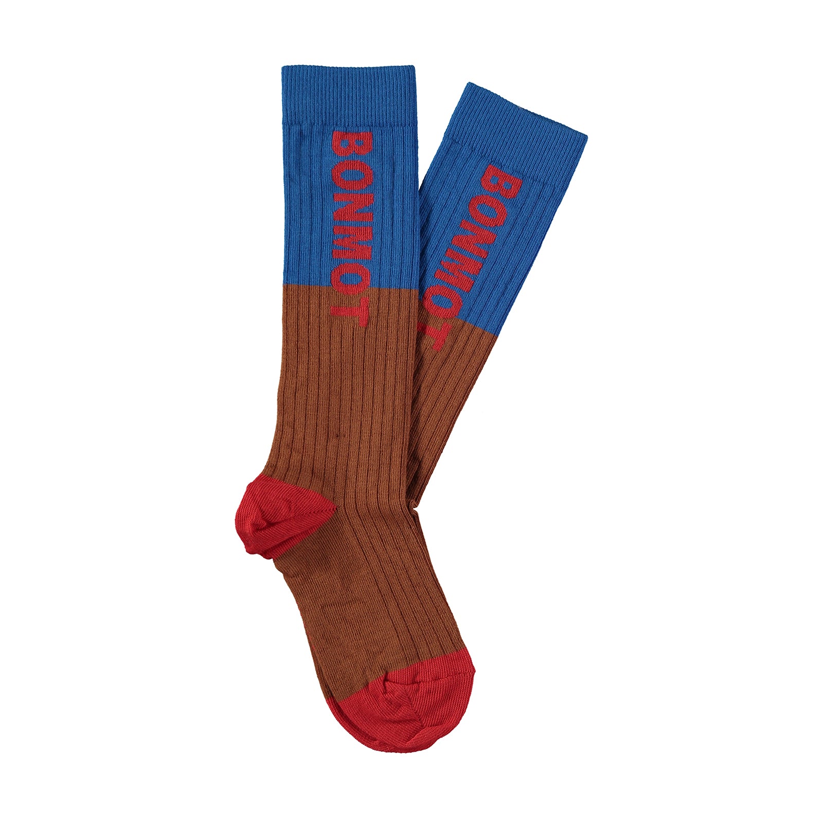 Boys & Girls Brown Logo Cotton Socks