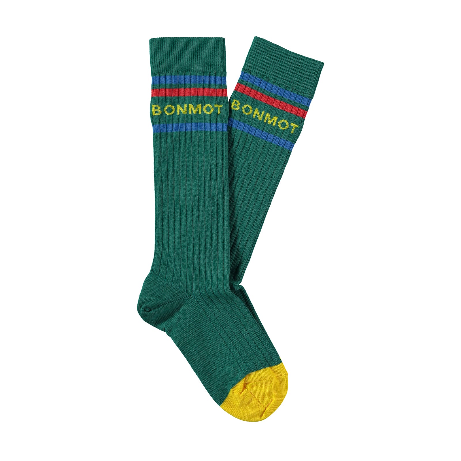 Boys & Girls Green Logo Cotton Socks