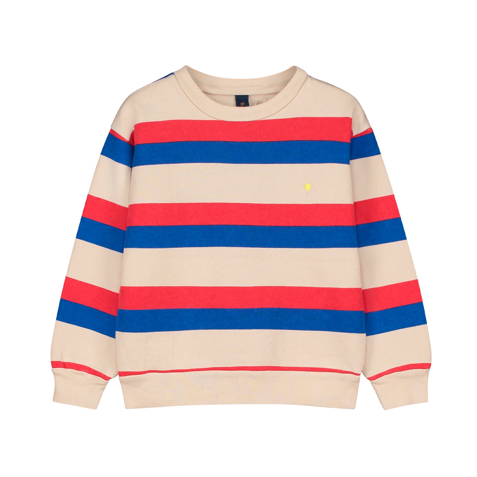 Boys & Girls White Stripes Cotton Sweatshirt