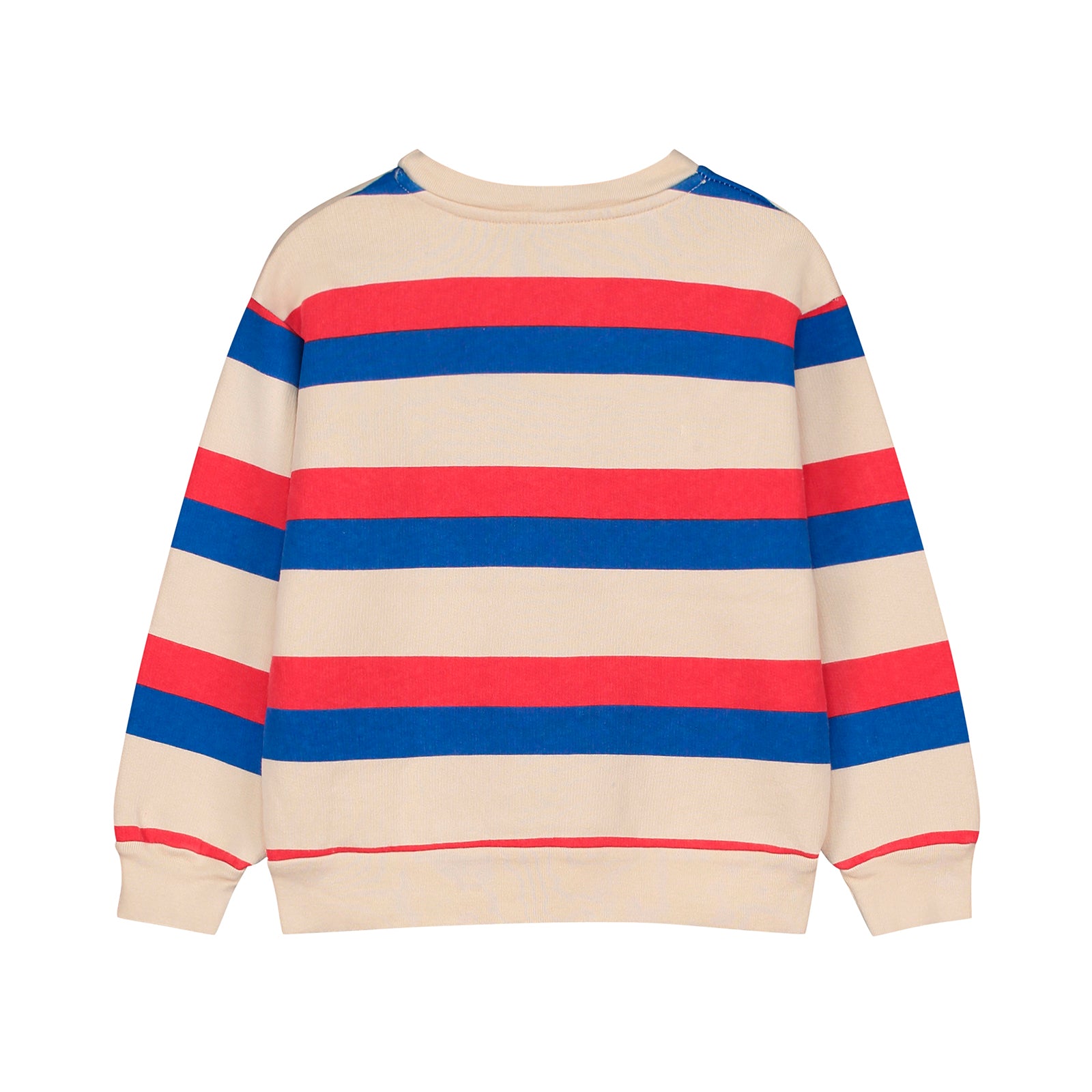 Boys & Girls White Stripes Cotton Sweatshirt