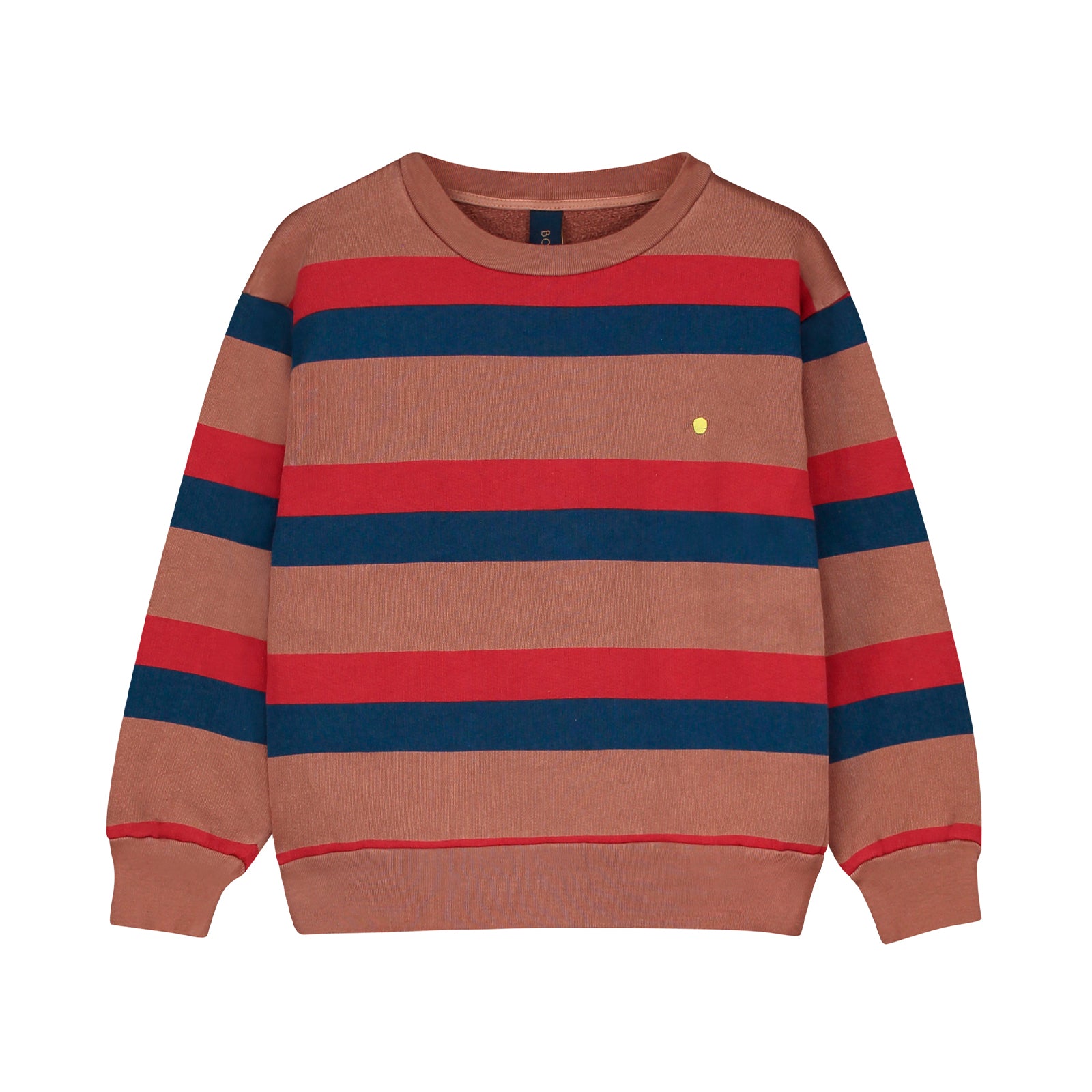 Boys & Girls Brown Stripes Cotton Sweatshirt