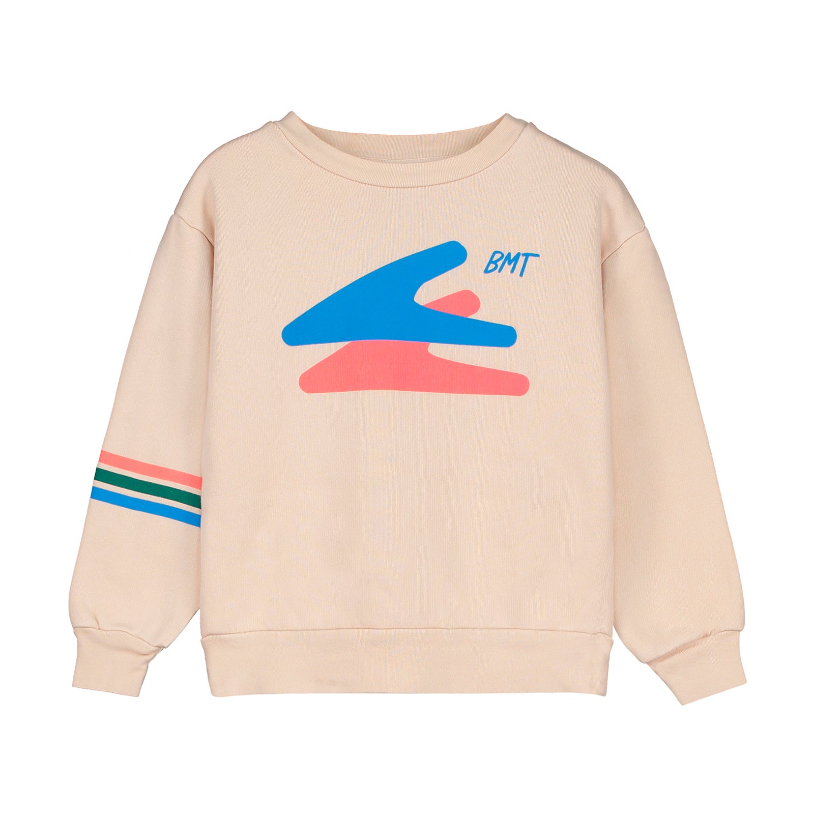 Boys & Girls Beige Printed Cotton Sweatshirt