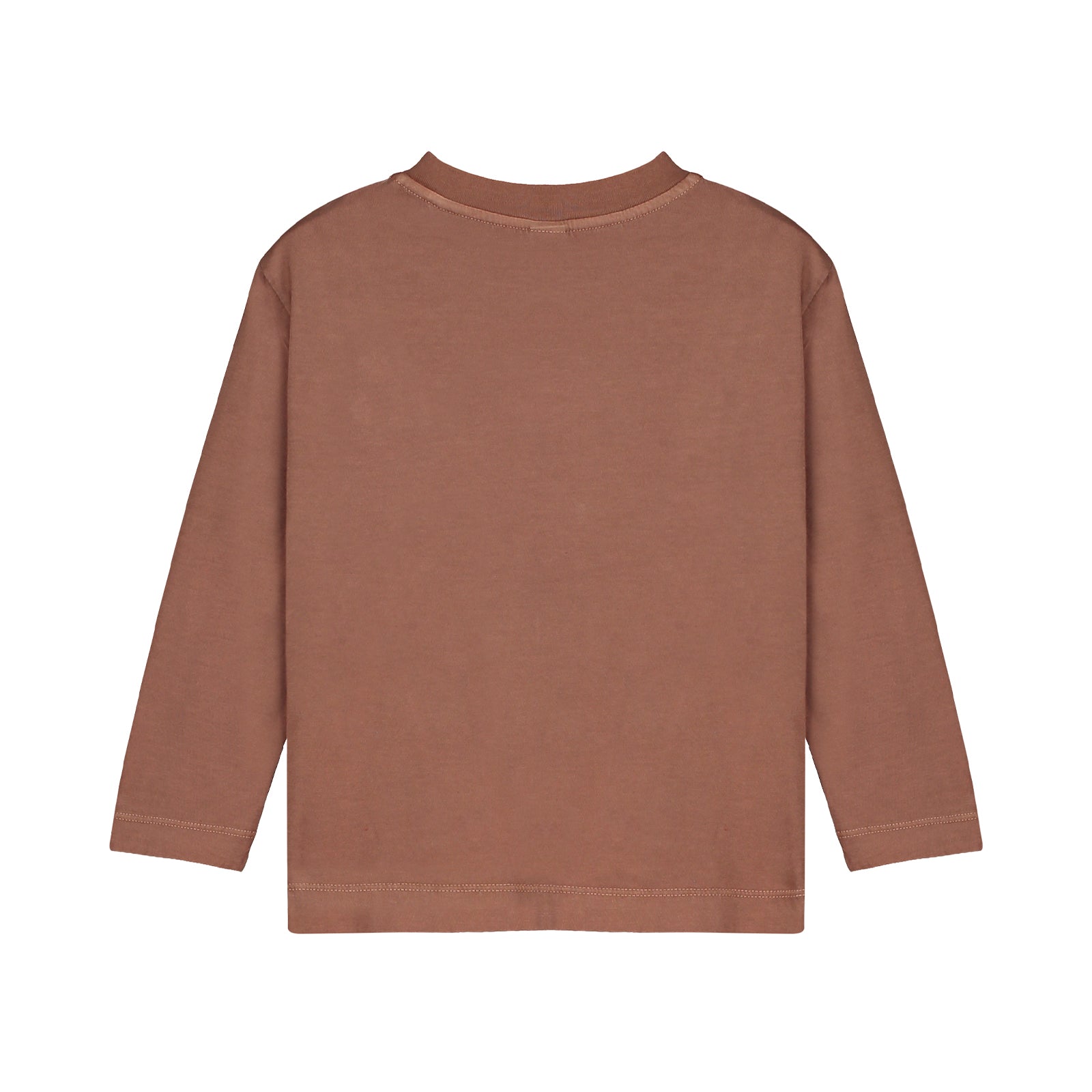 Boys & Girls Brown Cotton T-Shirt
