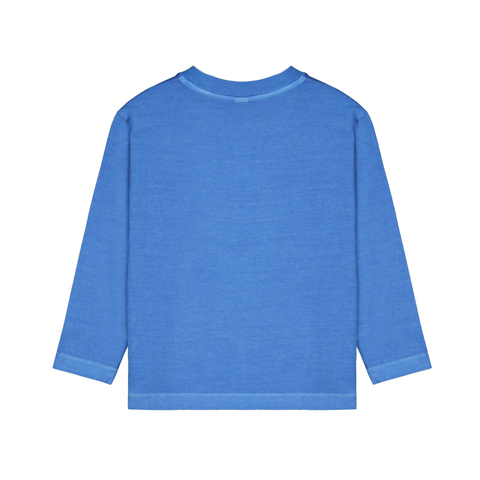 Boys & Girls Blue Printed Cotton T-Shirt