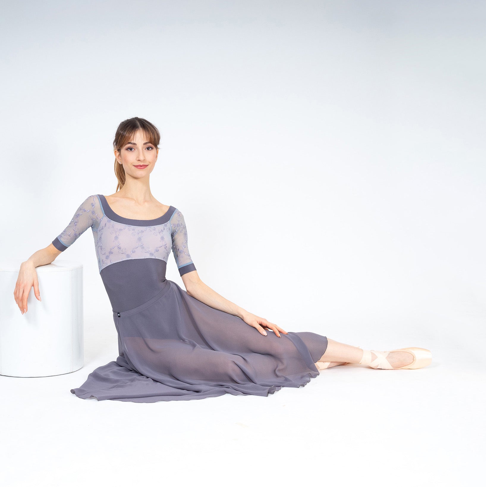 Women Grey"AFRODITE"Ballet Onesies(CD25104-1/L44+L09+TRD44)