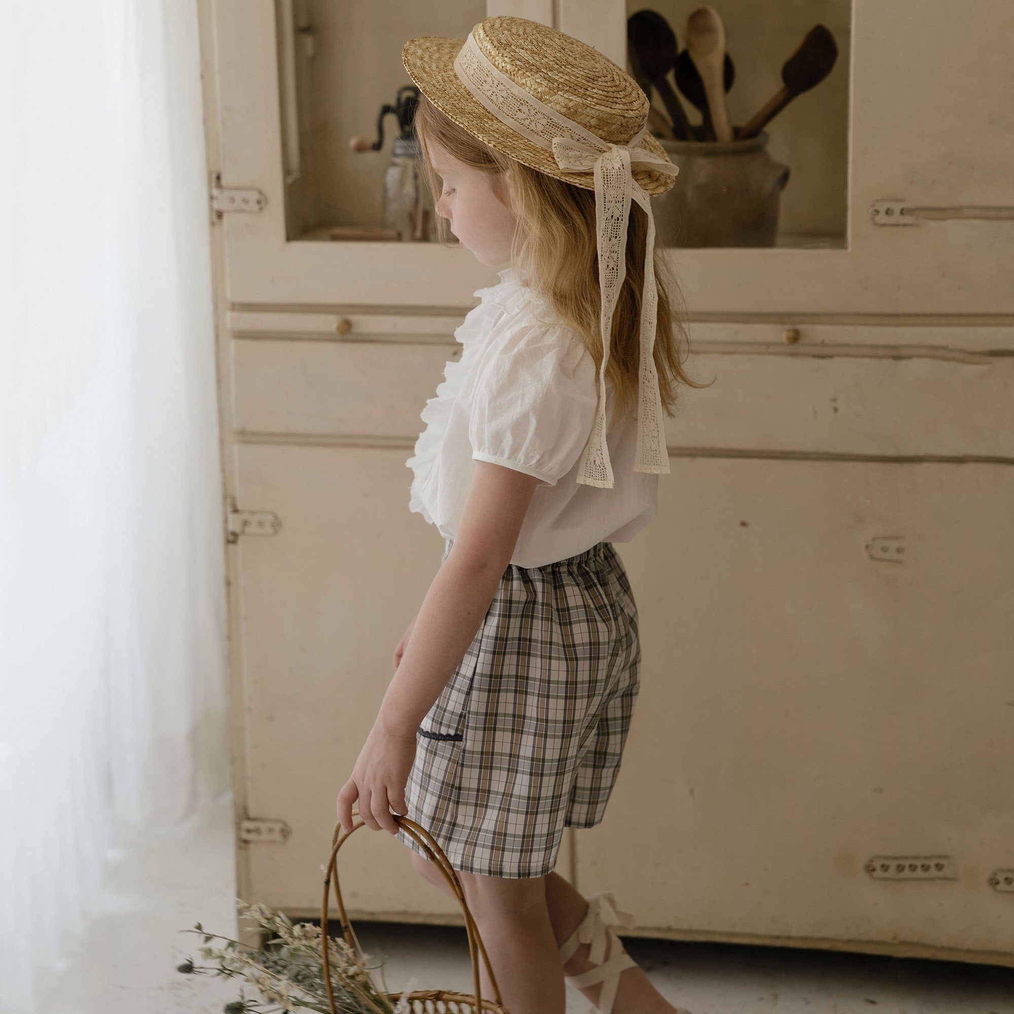 Girls White Embroidered Cotton Shirt
