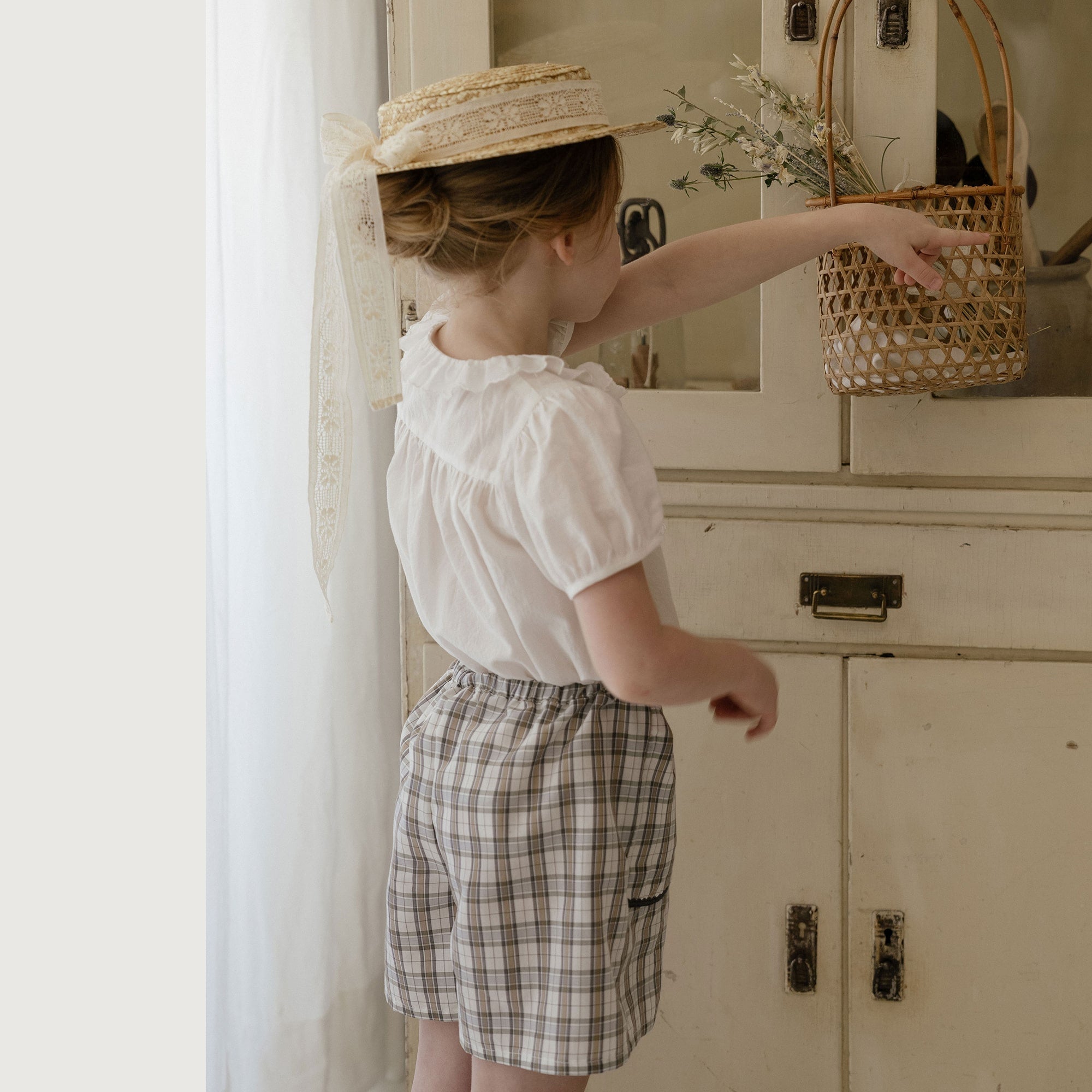 Girls White Embroidered Cotton Shirt