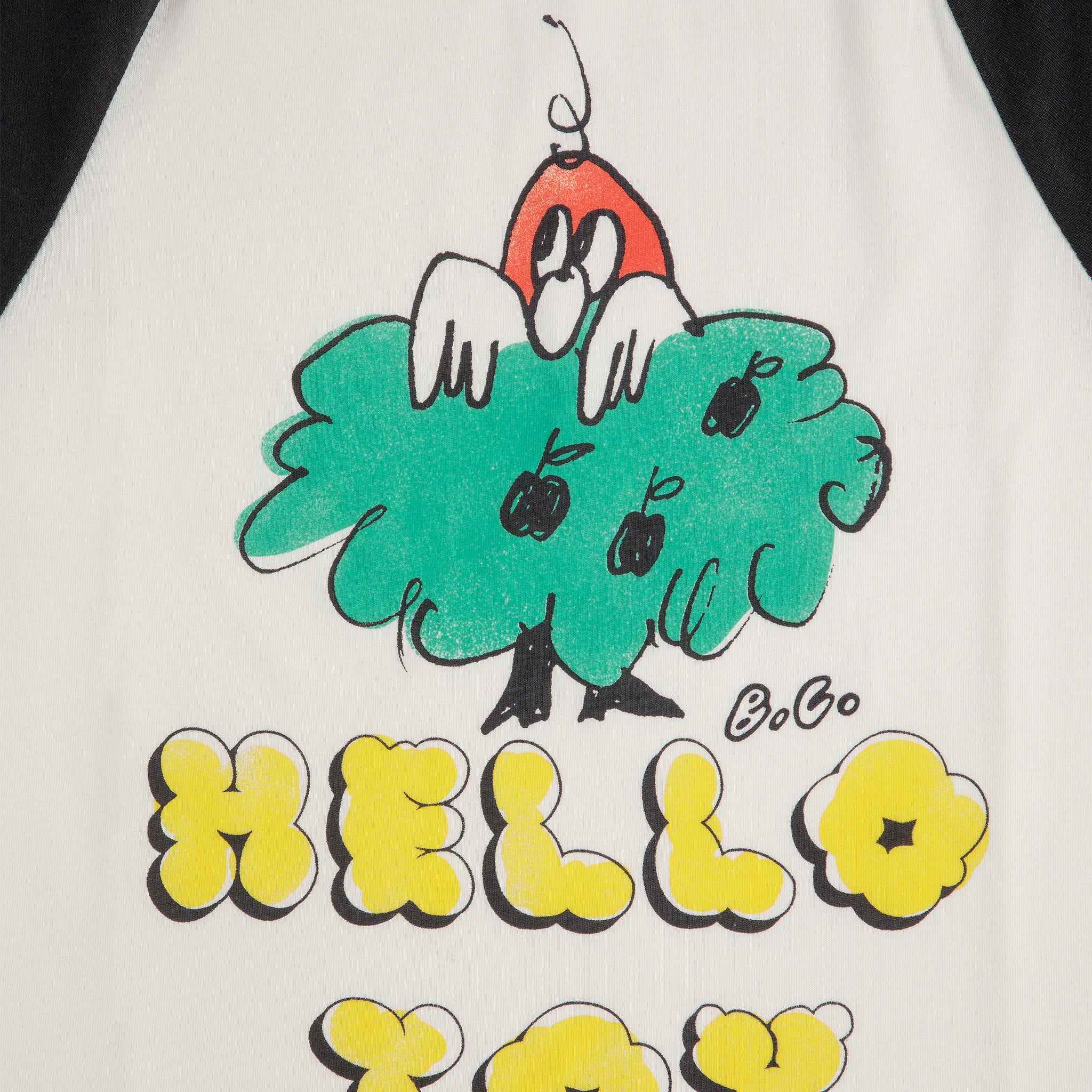 Boys & Girls Offwhite Printed Logo Cotton T-Shirt