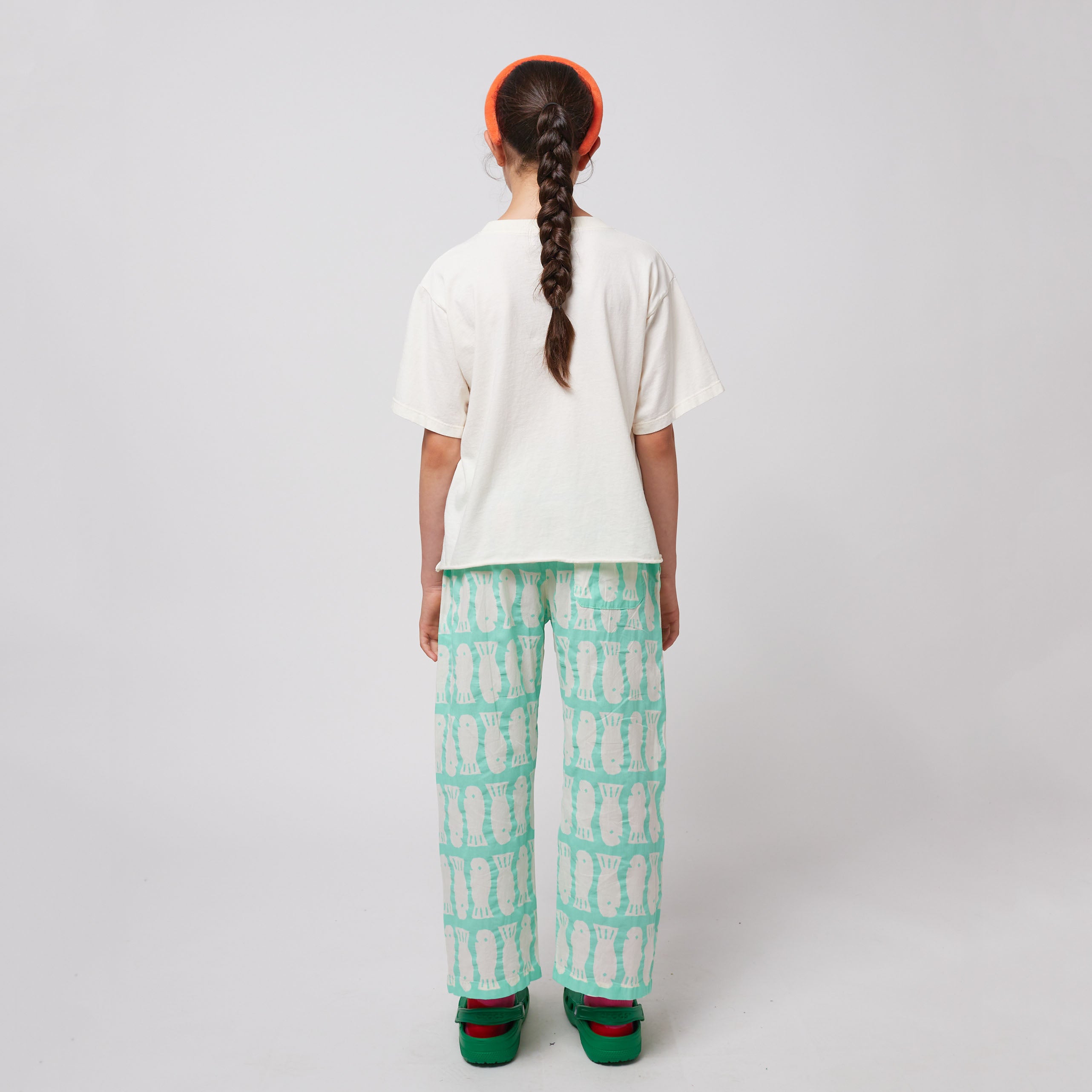 Boys & Girls Offwhite Printed Logo Cotton T-Shirt