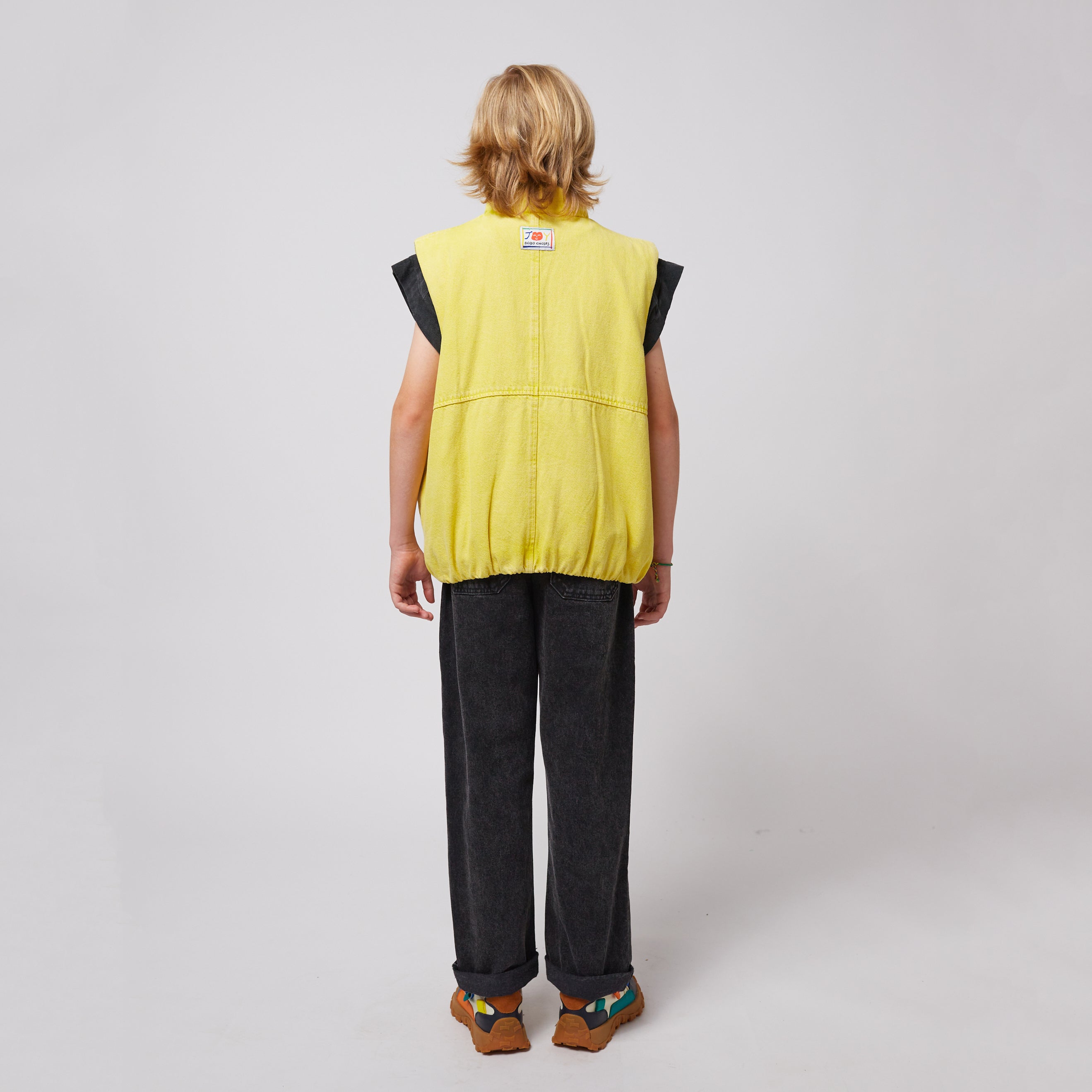 Boys & Girls Yellow Embroidery Gilet