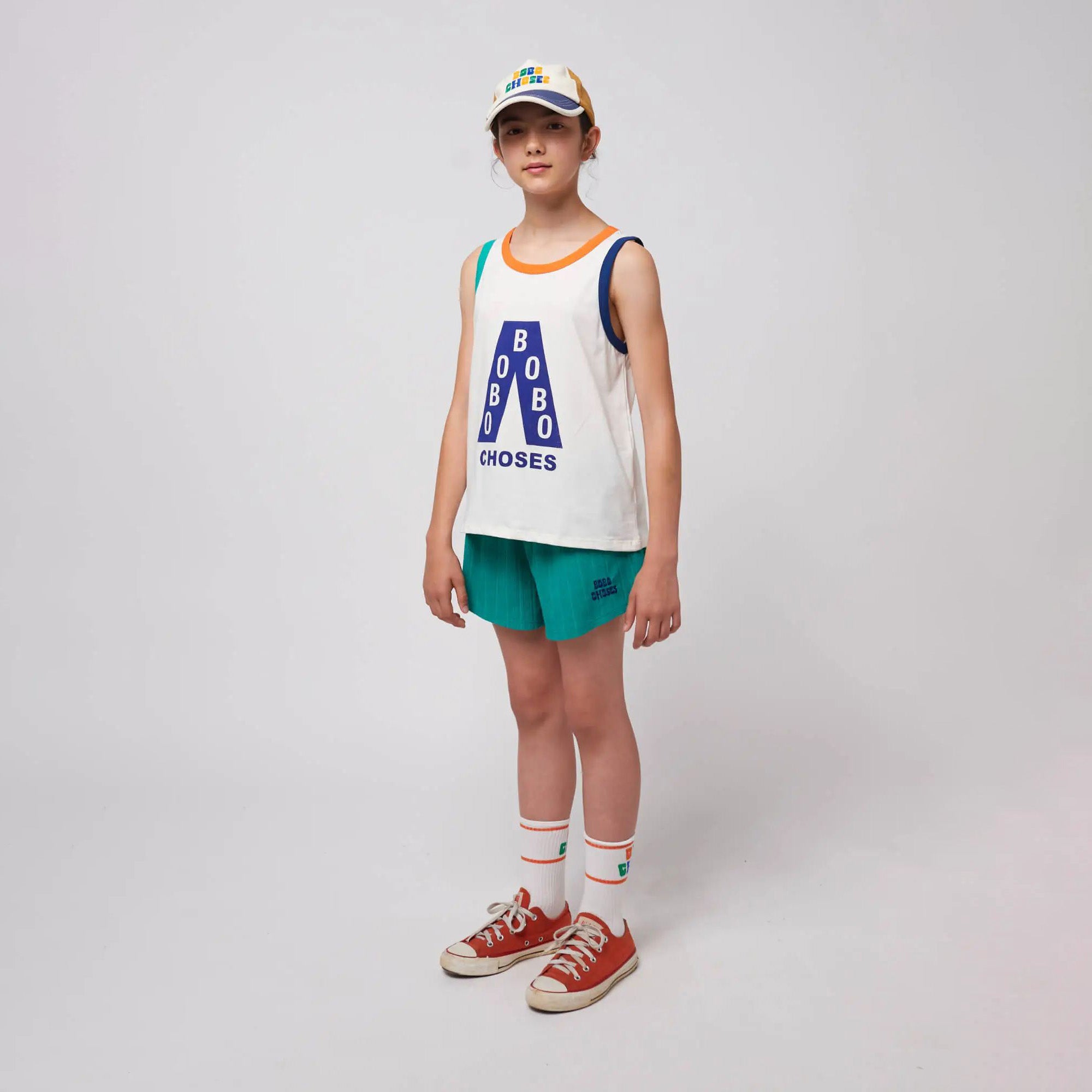 Boys & Girls White Logo Cotton Vest