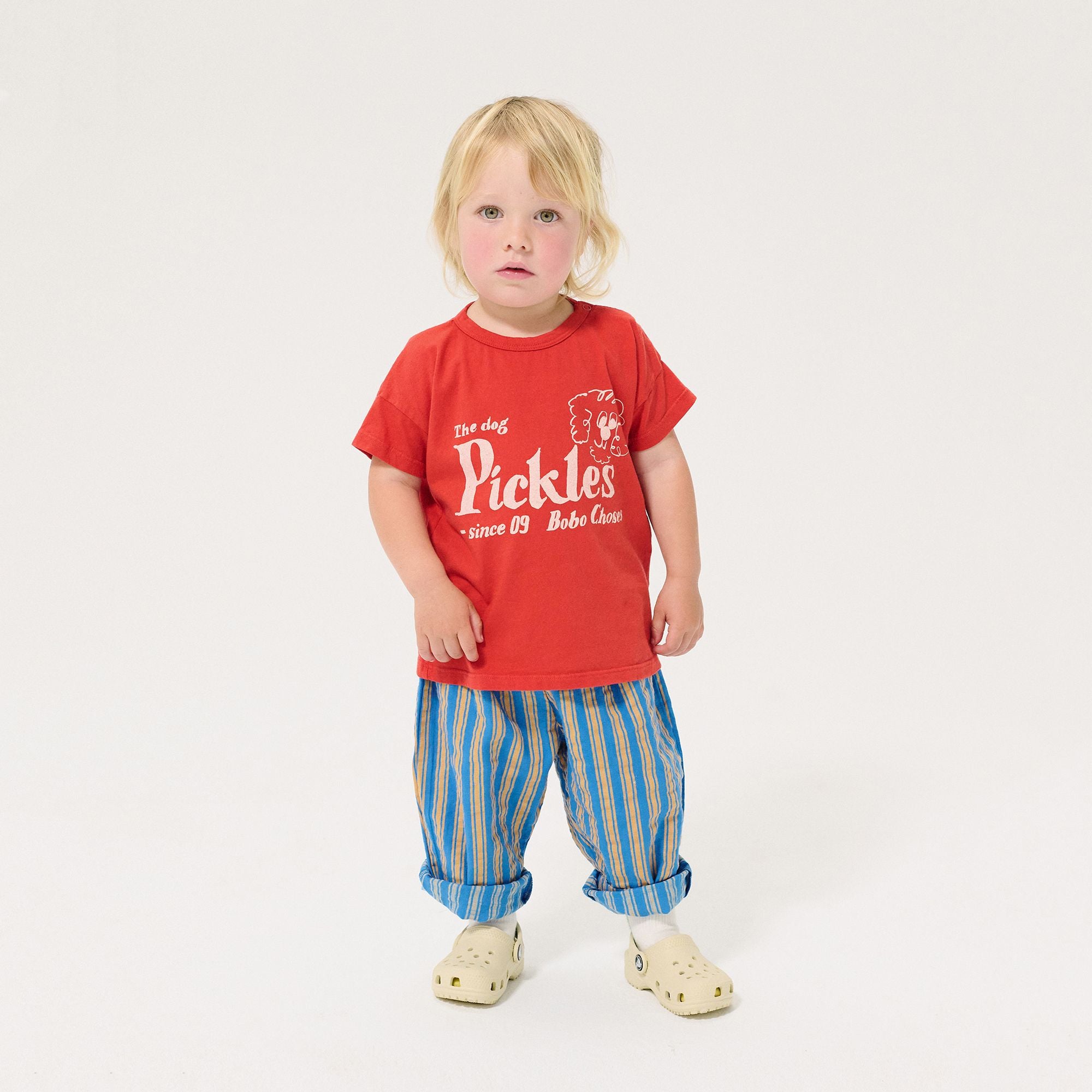 Baby Boys & Girls Red Logo Cotton T-Shirt