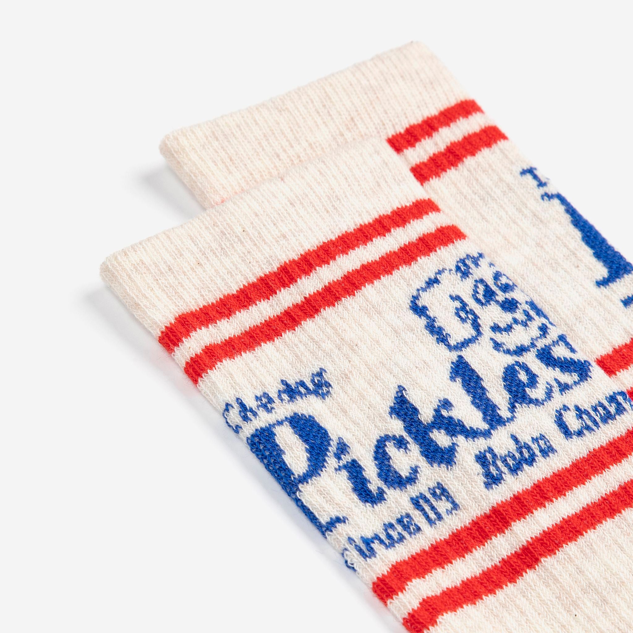 Boys & Girls Beige Logo Cotton Socks