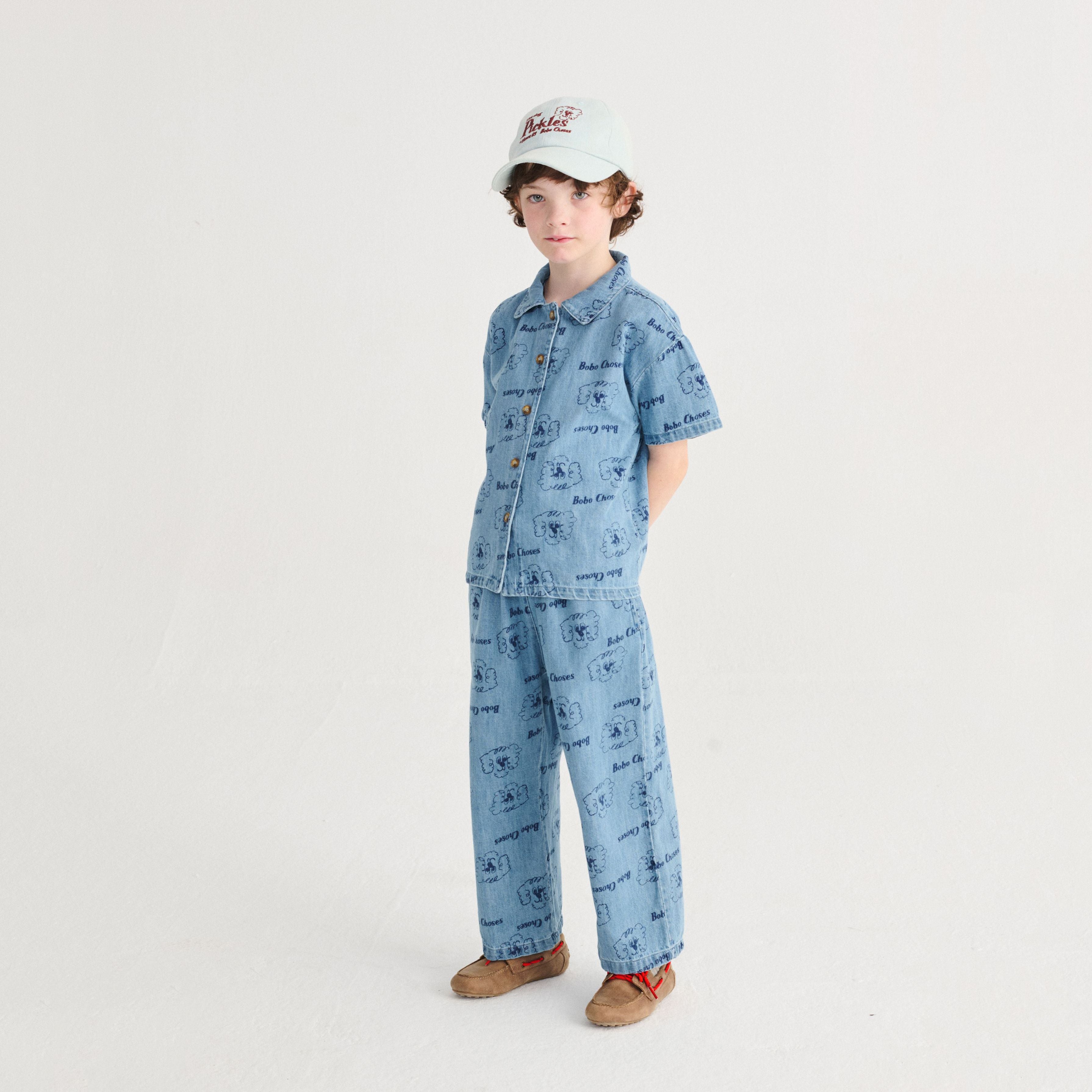 Boys & Girls Light Blue Denim Baseball Cap