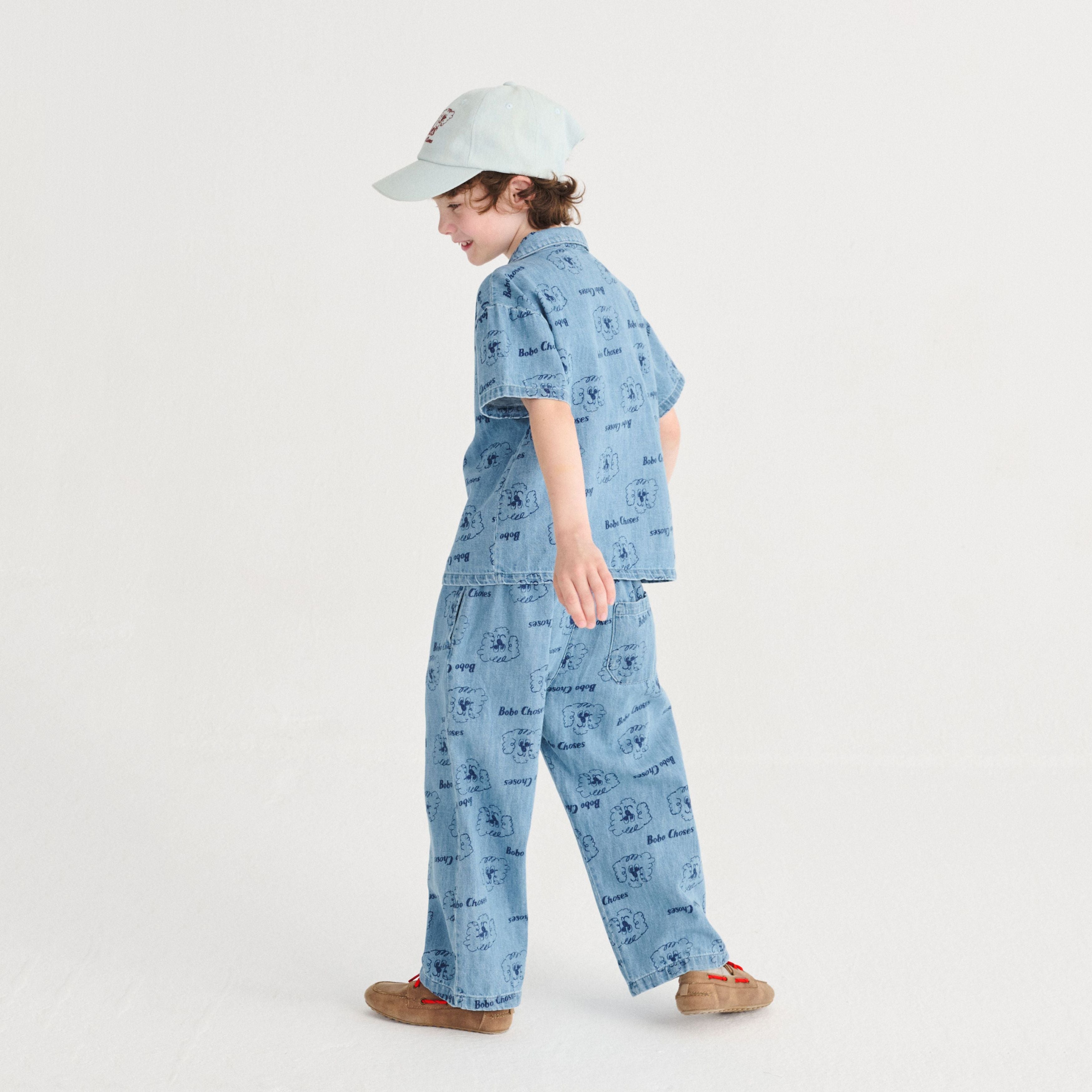 Boys & Girls Light Blue Denim Baseball Cap