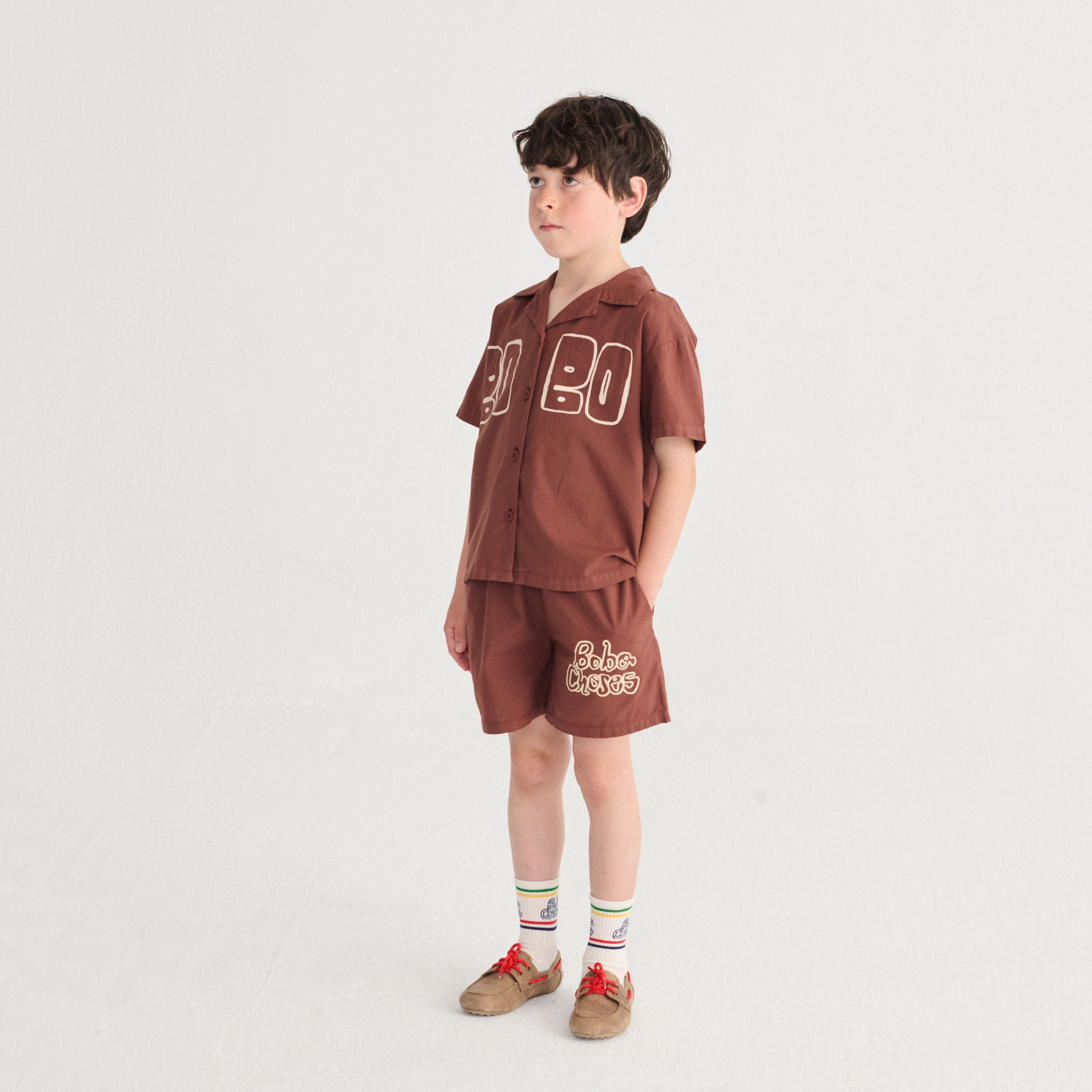 Boys & Girls White Logo Cotton Socks