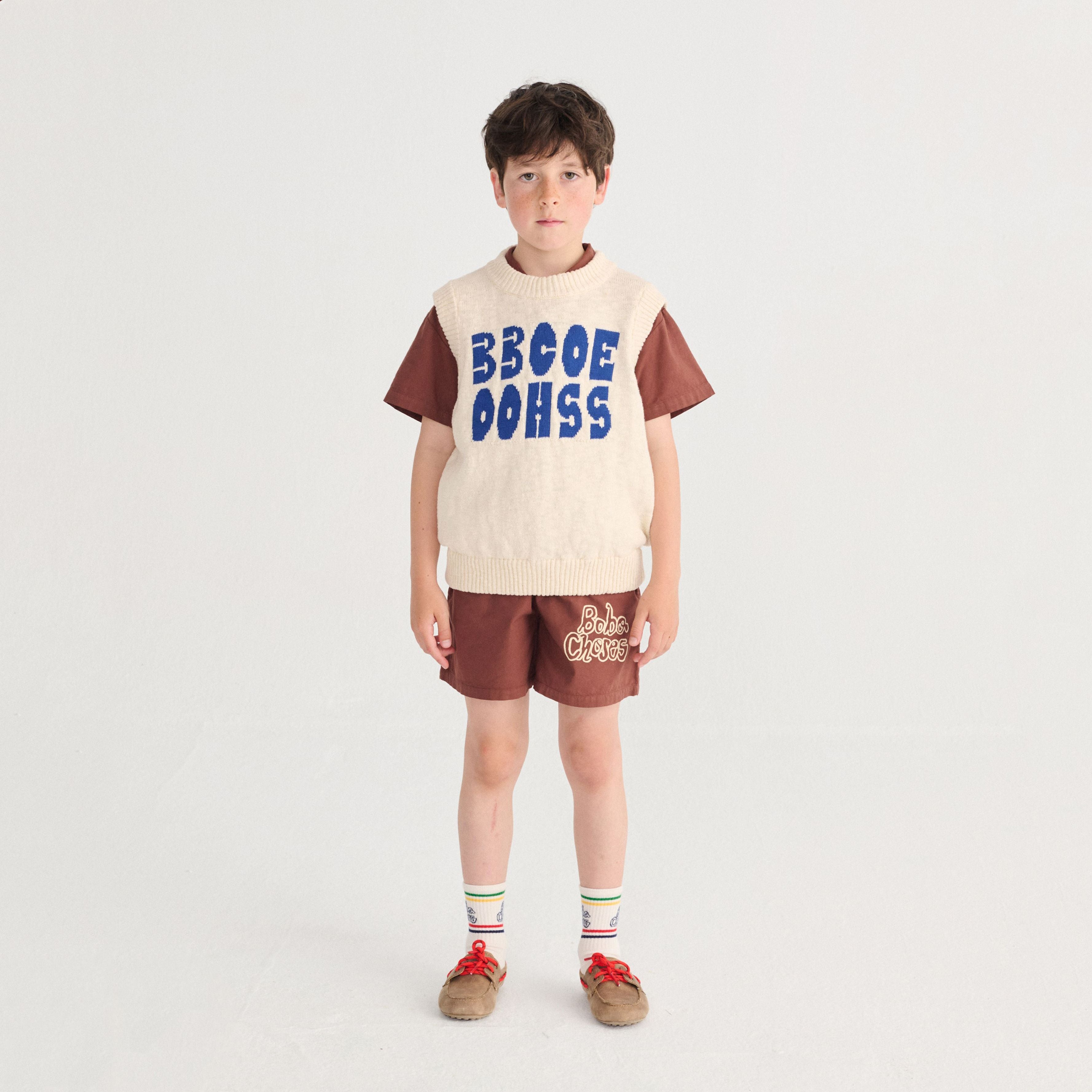 Boys & Girls White Logo Cotton Socks