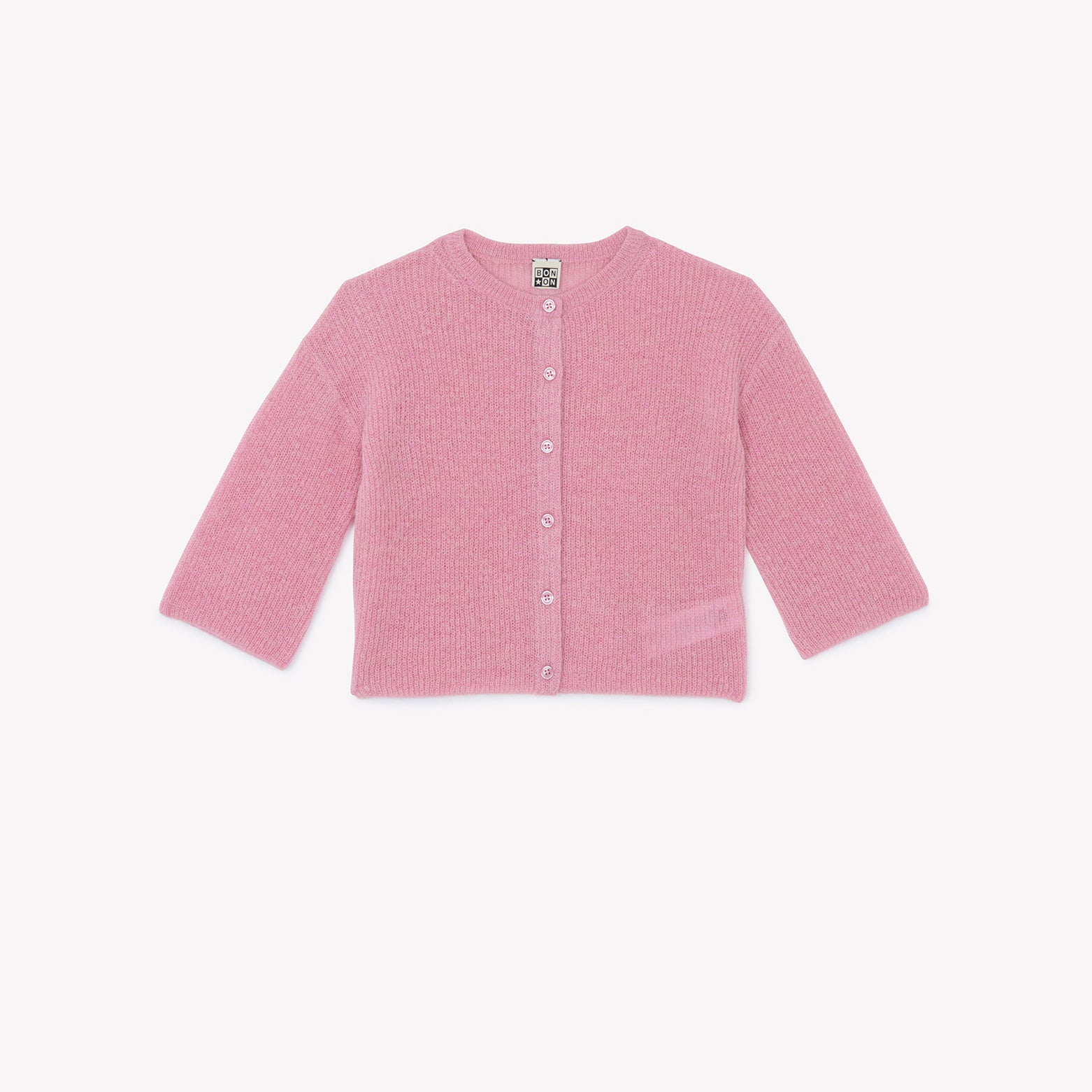 Girls Pink Knit Cardigan