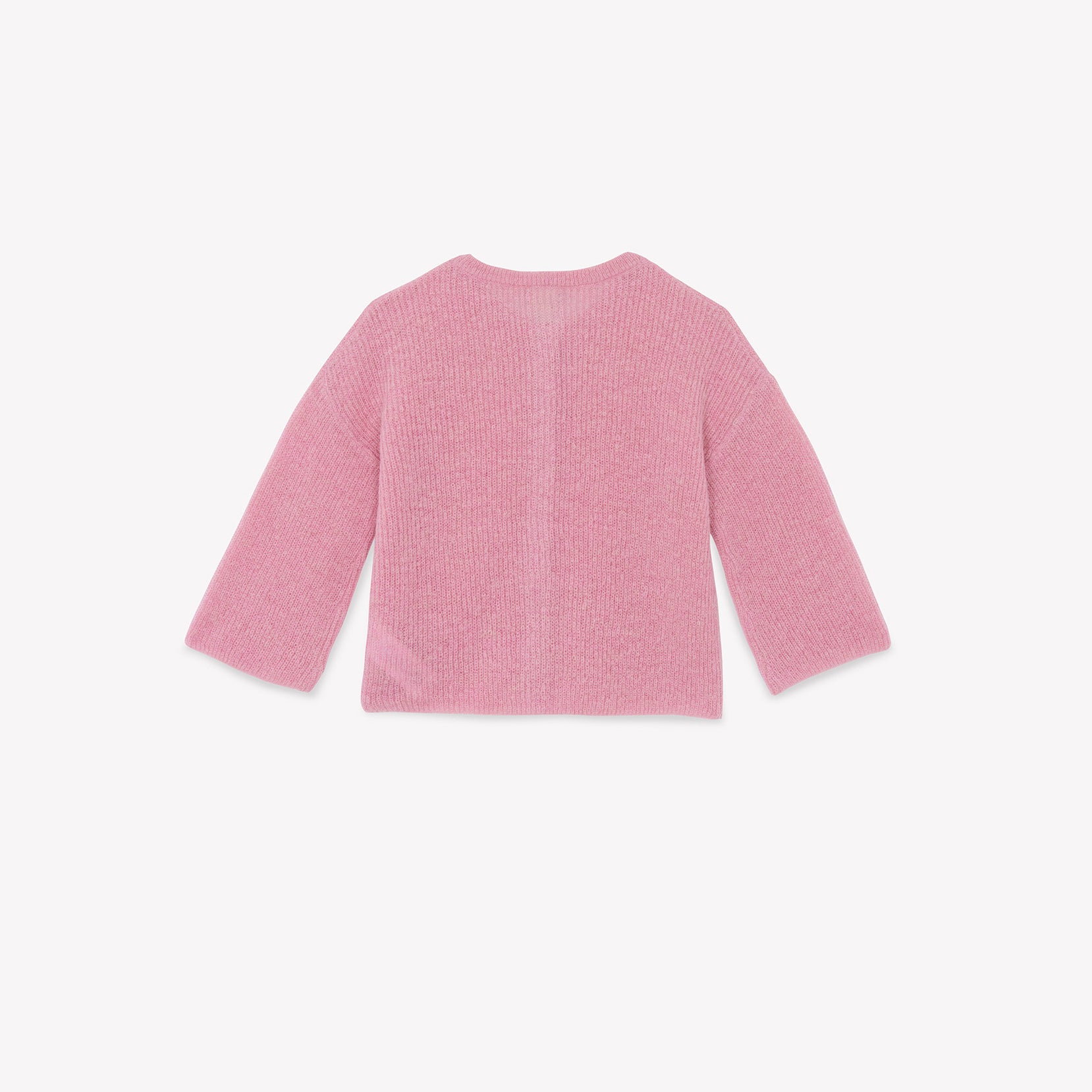 Girls Pink Knit Cardigan