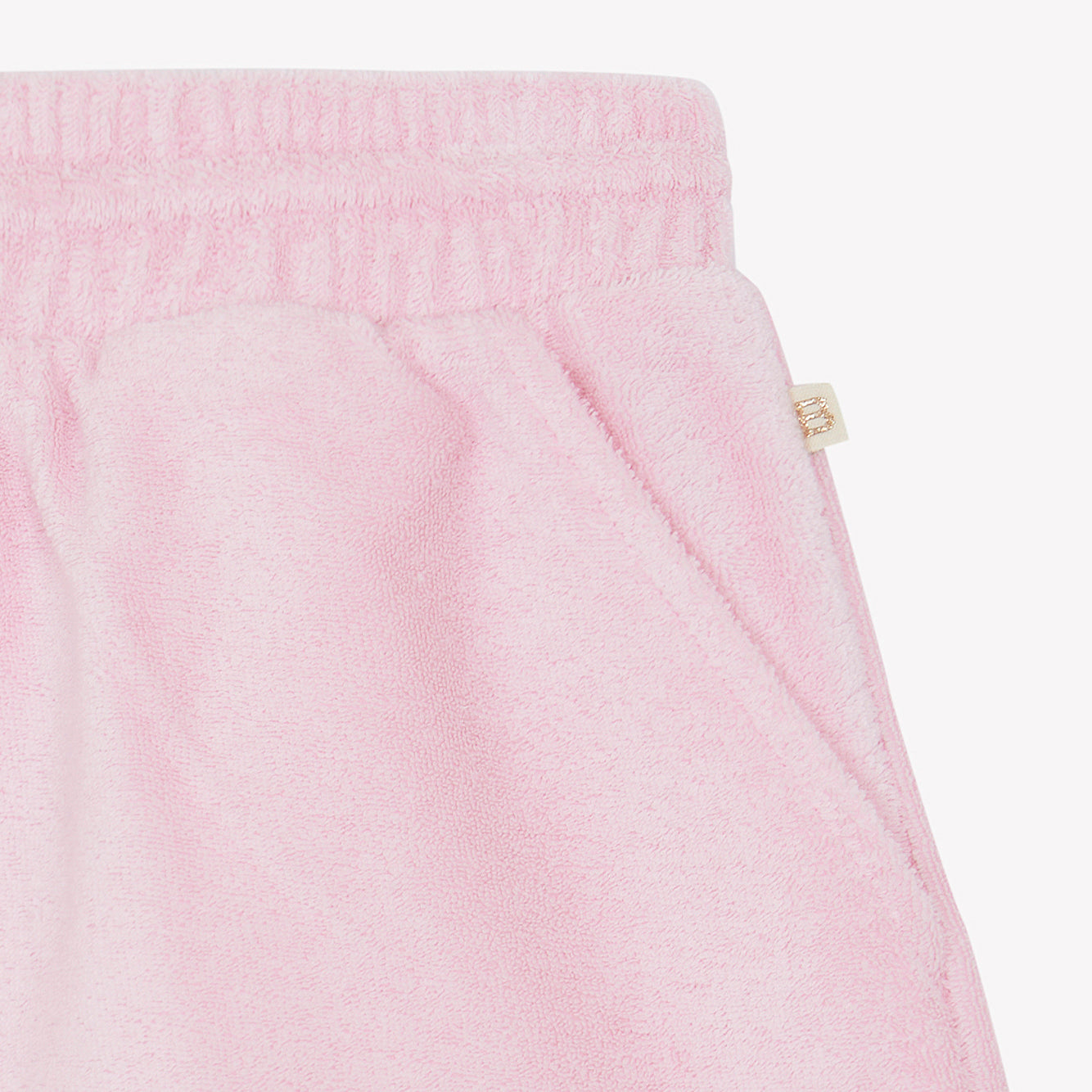 Girls Pink Cotton Shorts