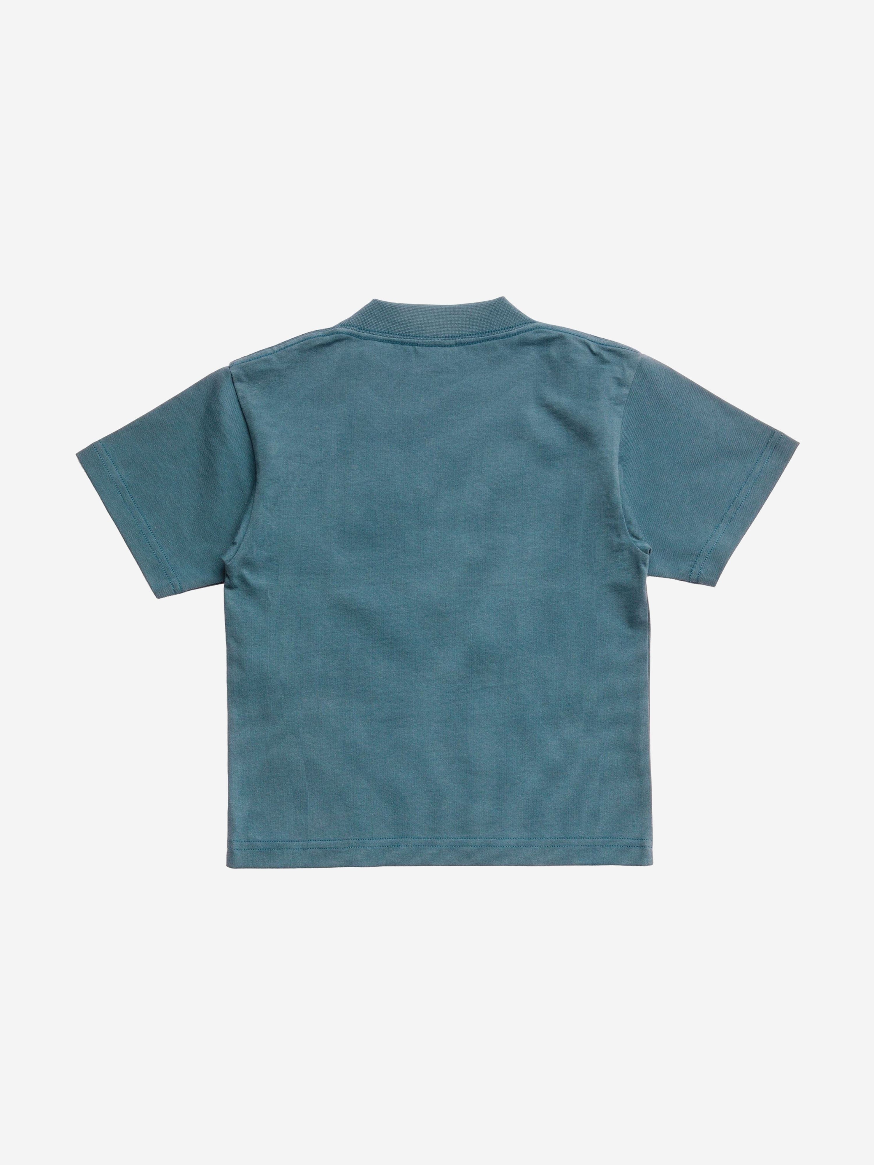 Balenciaga Kids Logo T-Shirt in Teal