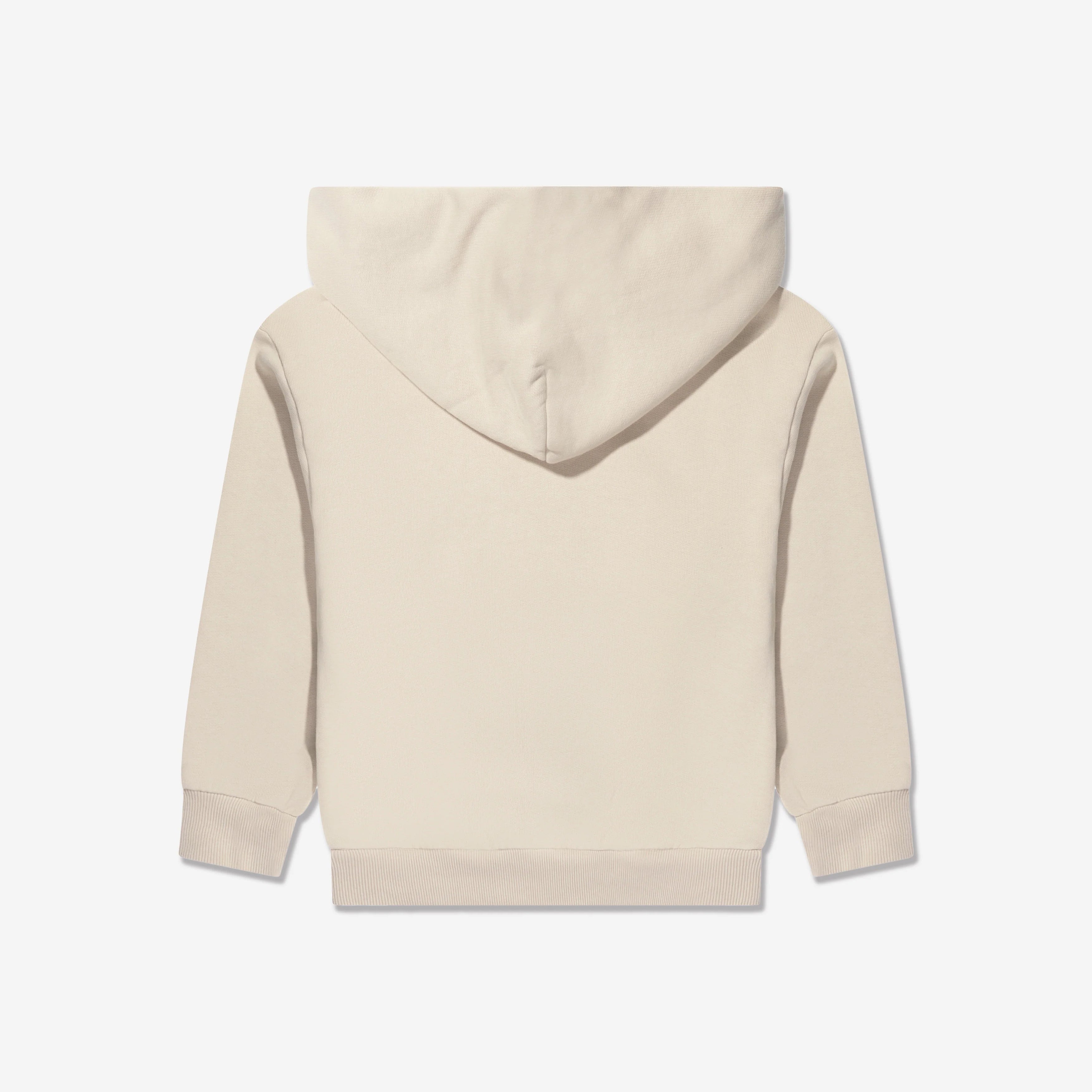 Boys & Girls Beige Hooded Cotton Sweatshirt