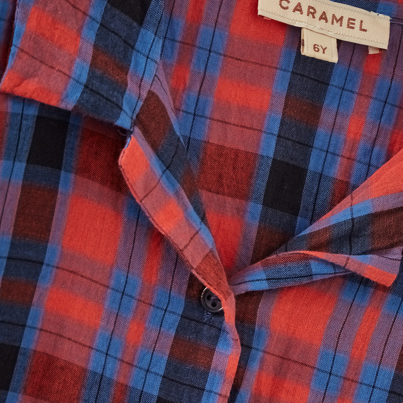 Boys & Girls Blue Check Cotton Shirt
