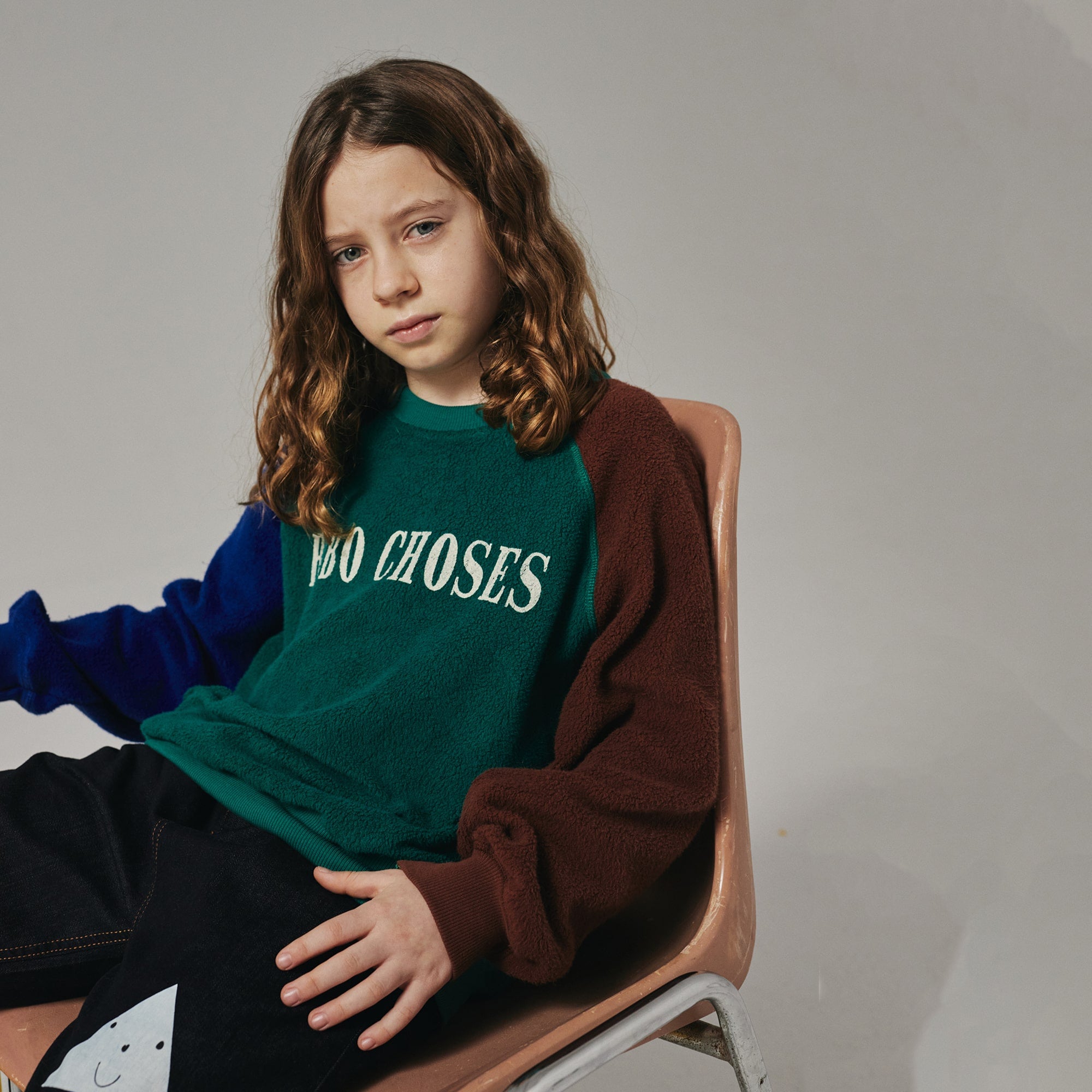 Boys & Girls Green Logo Fleece Sweatshirt