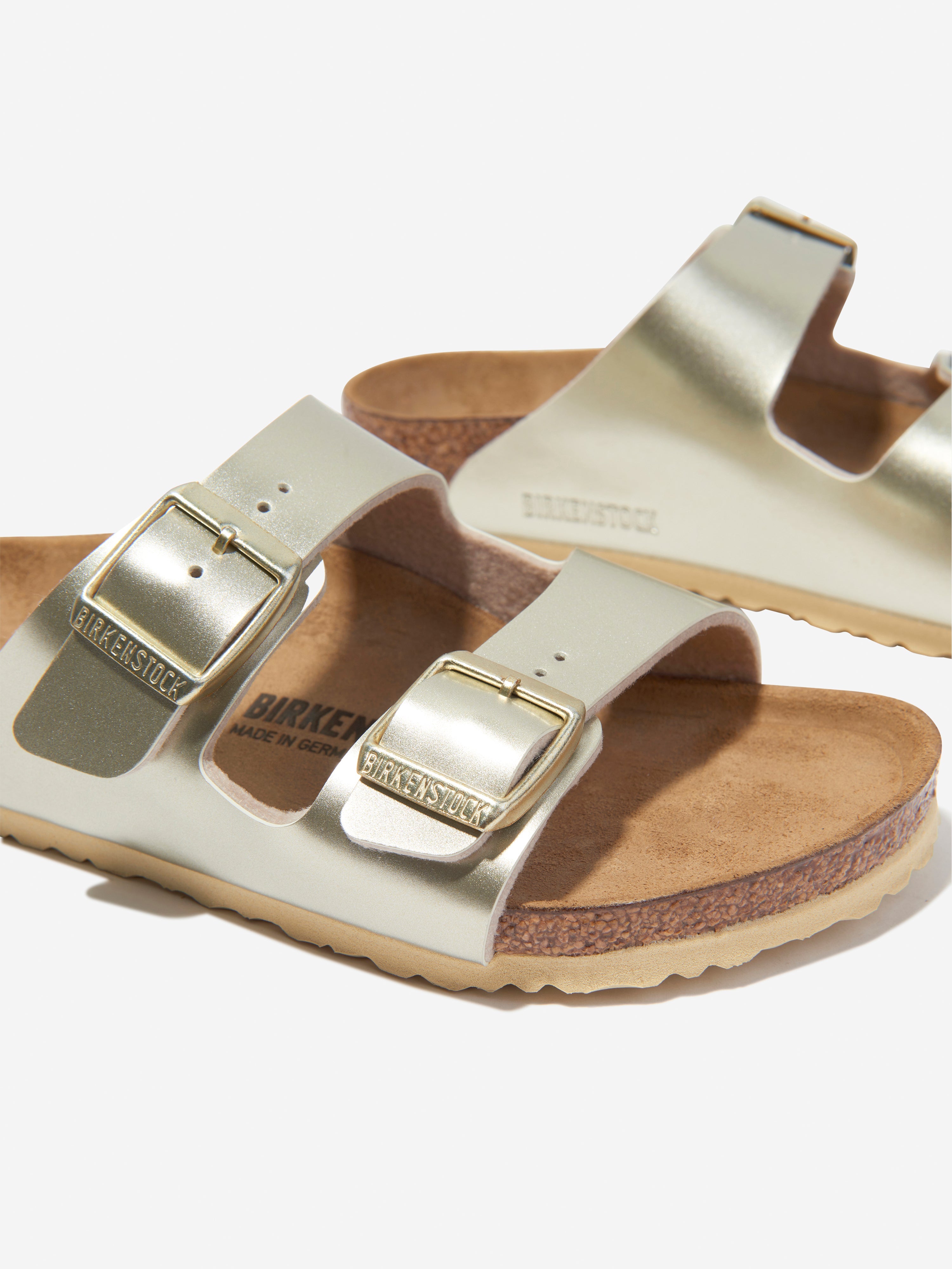 Girls Arizona Classic Metallic Sandals in Gold