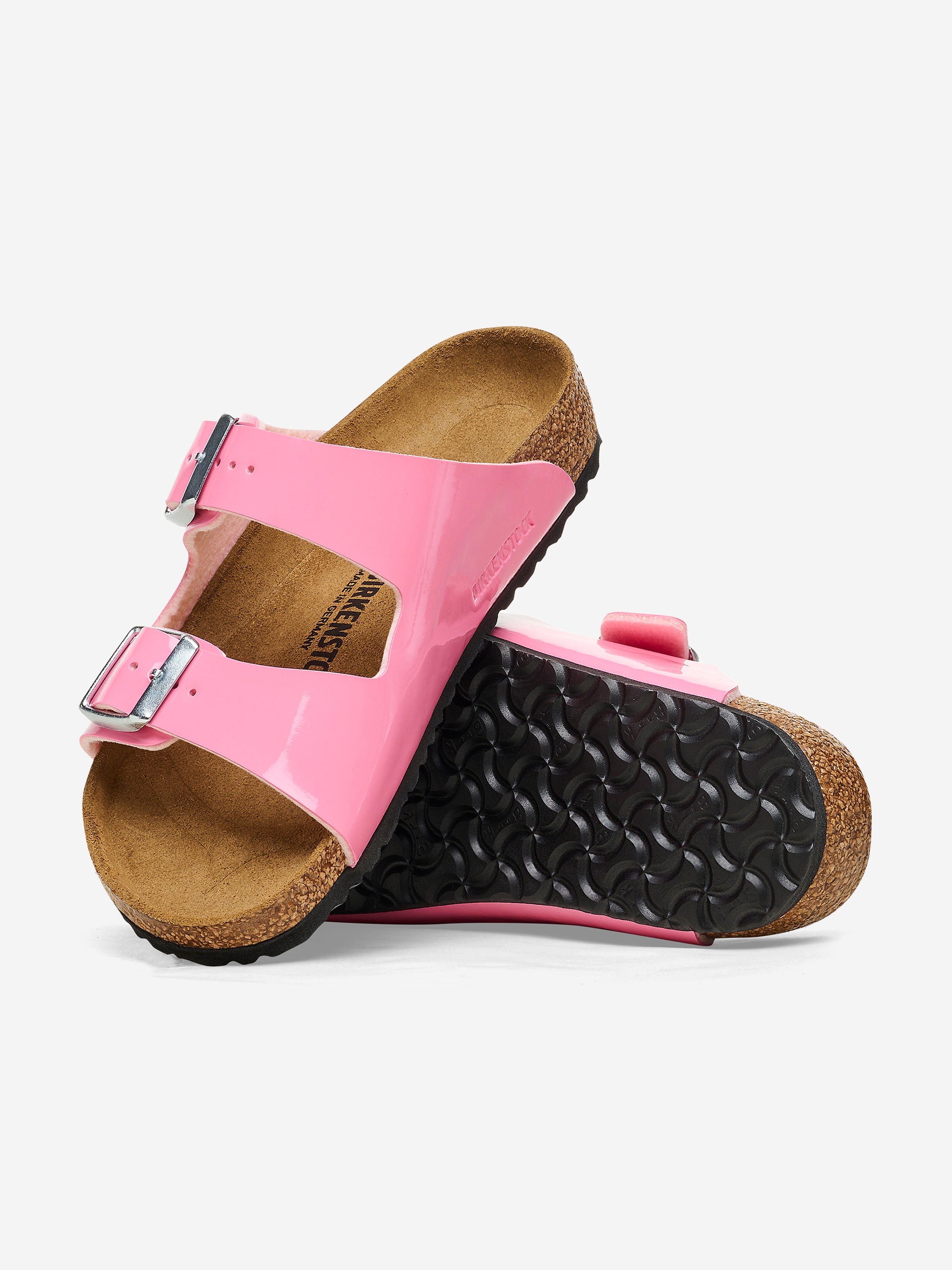 Girls Arizona Classic Patent Sandals in Pink