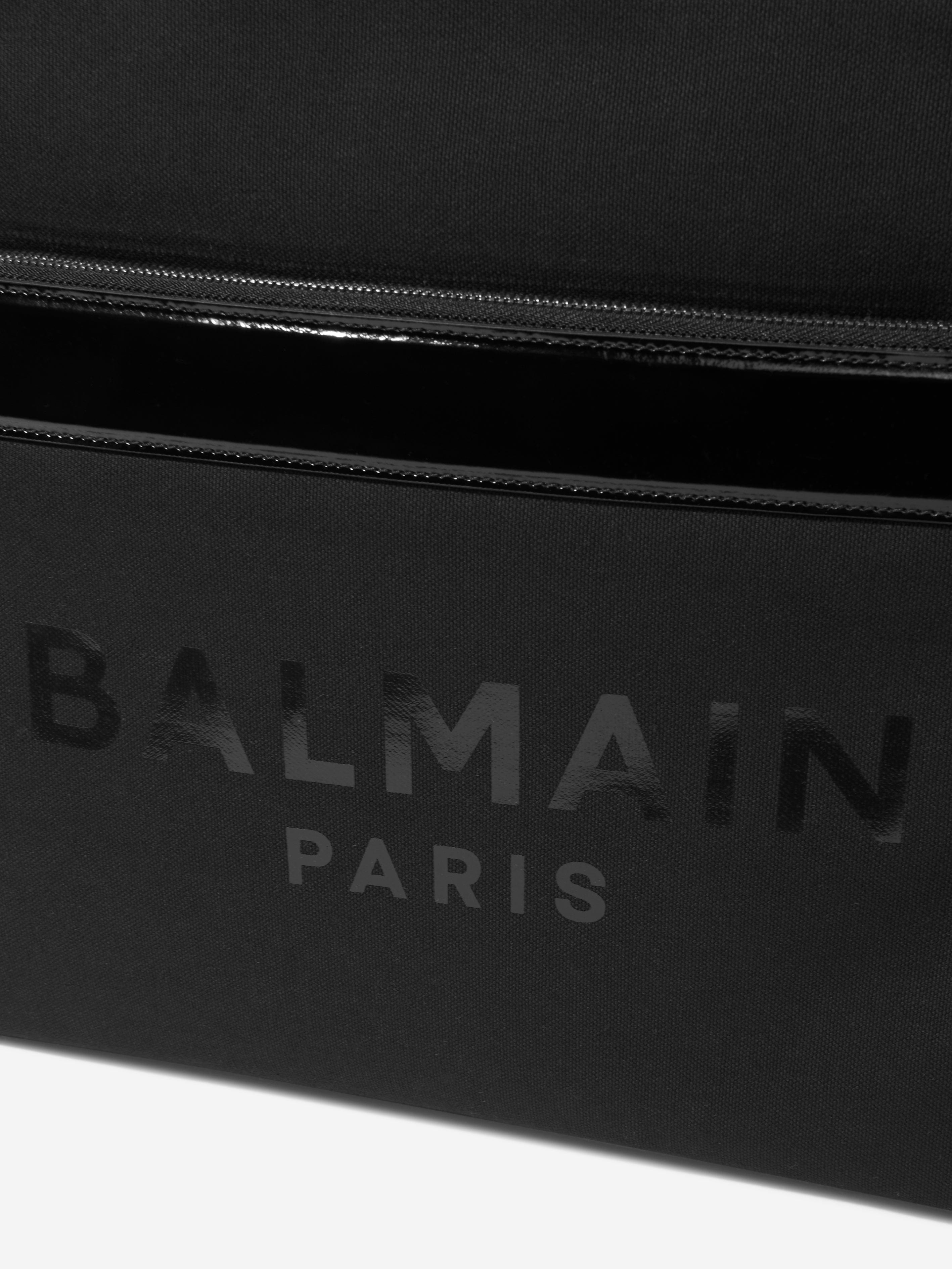 Balmain Baby Paris Logo Changing Bag in Black (45cm)