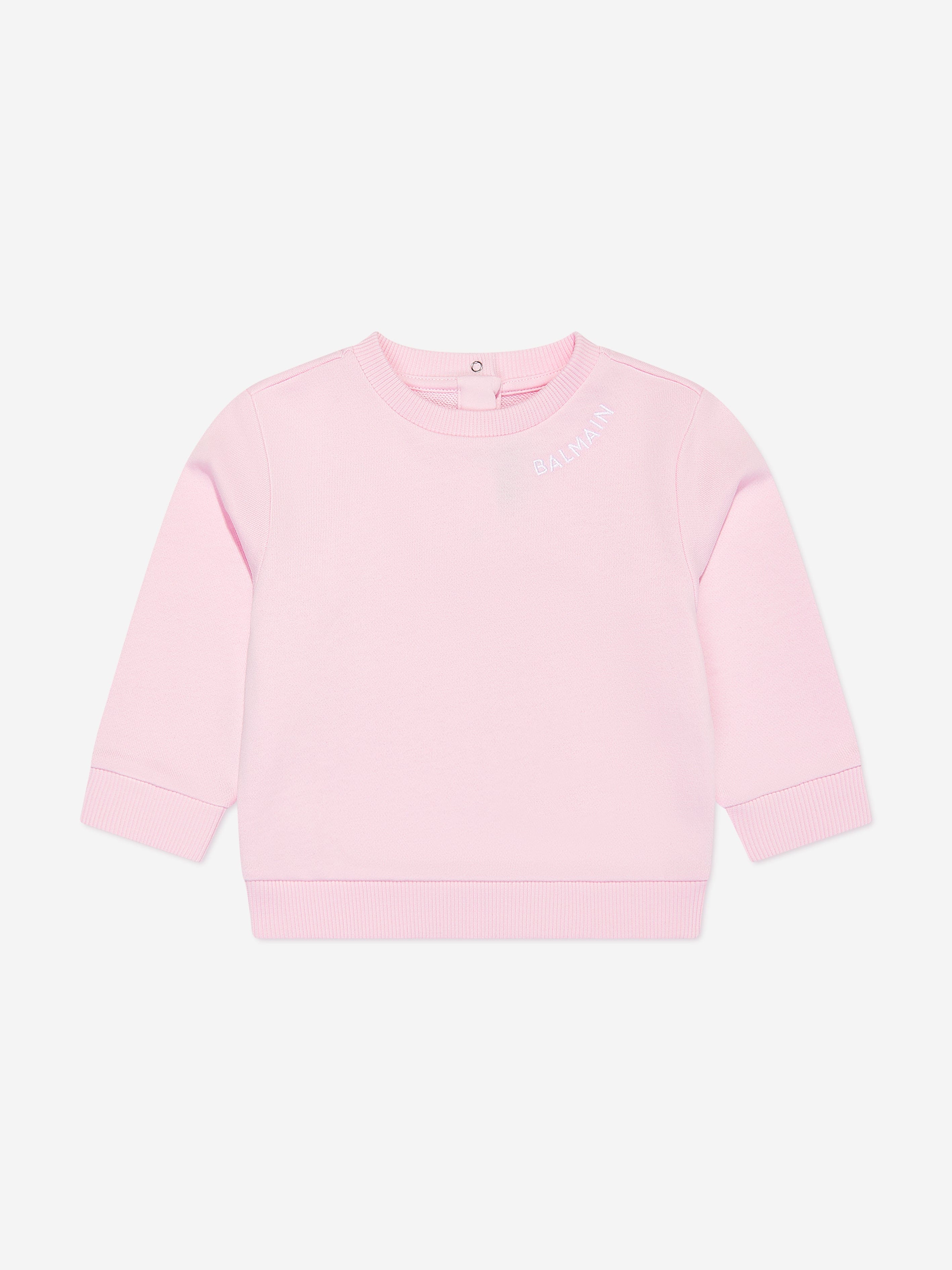 Balmain Baby Girls Logo Sweatshirt in Pink