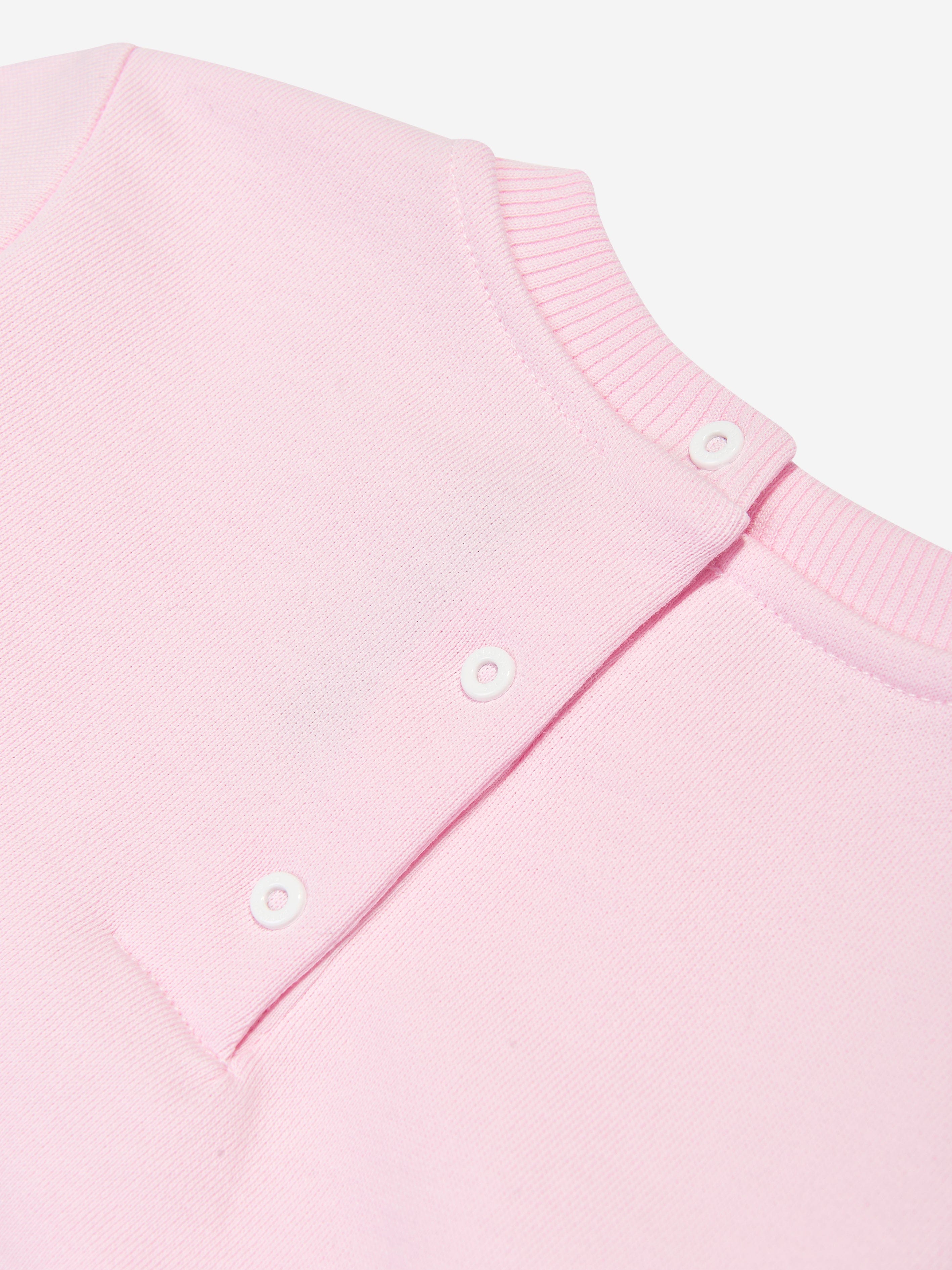 Balmain Baby Girls Logo Sweatshirt in Pink
