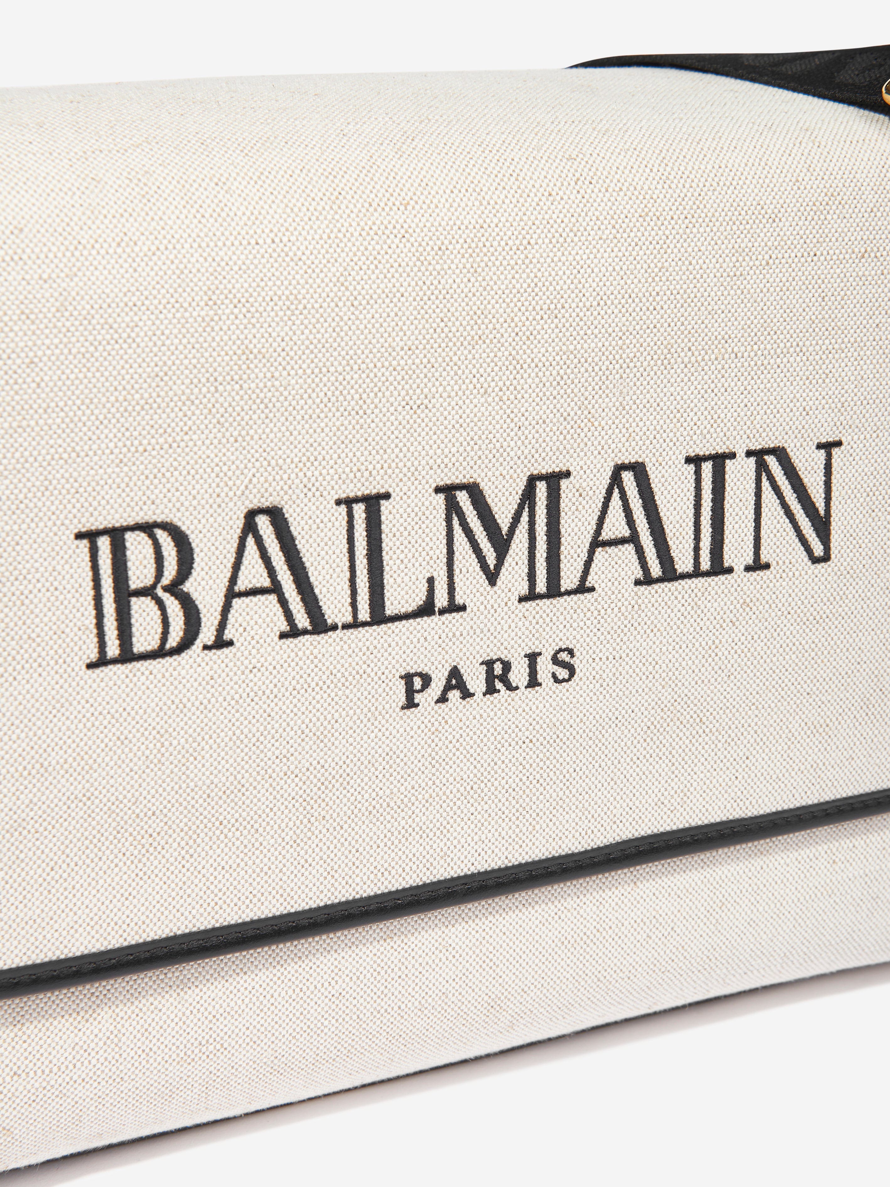 Balmain Baby Logo Changing Bag in Ivory (40cm)