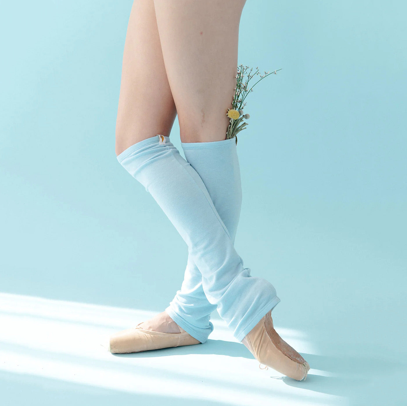 Boys & Girls Light Blue Ballet Warm Up Socks