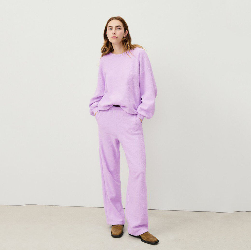 Women Mauve Cotton Sweatshirt