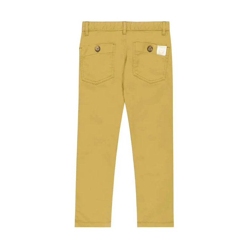 Boys Yellow Cotton Trousers