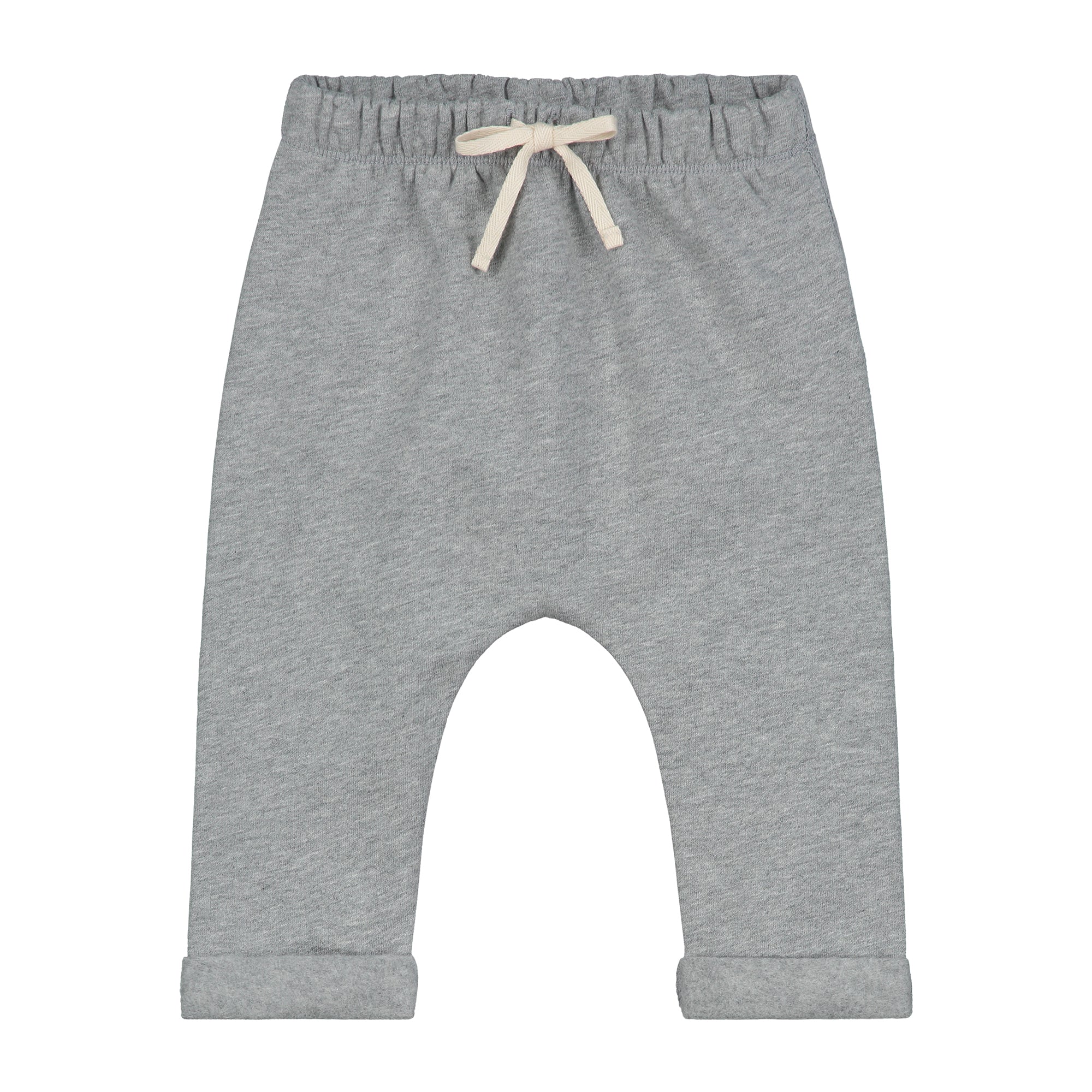 Baby Boys & Girls Grey Cotton Trousers