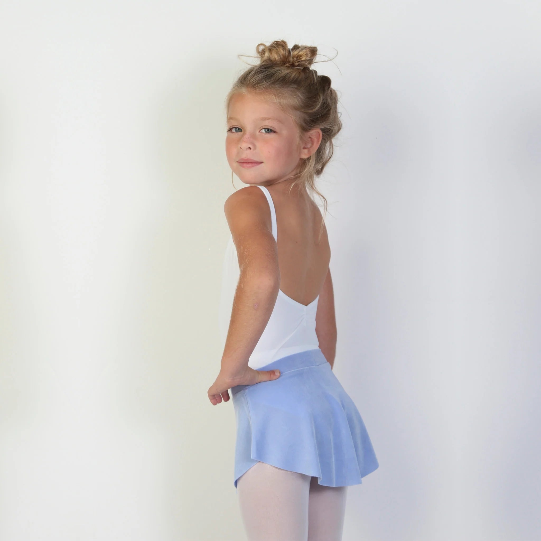 Girls Blue Ballet Skirts