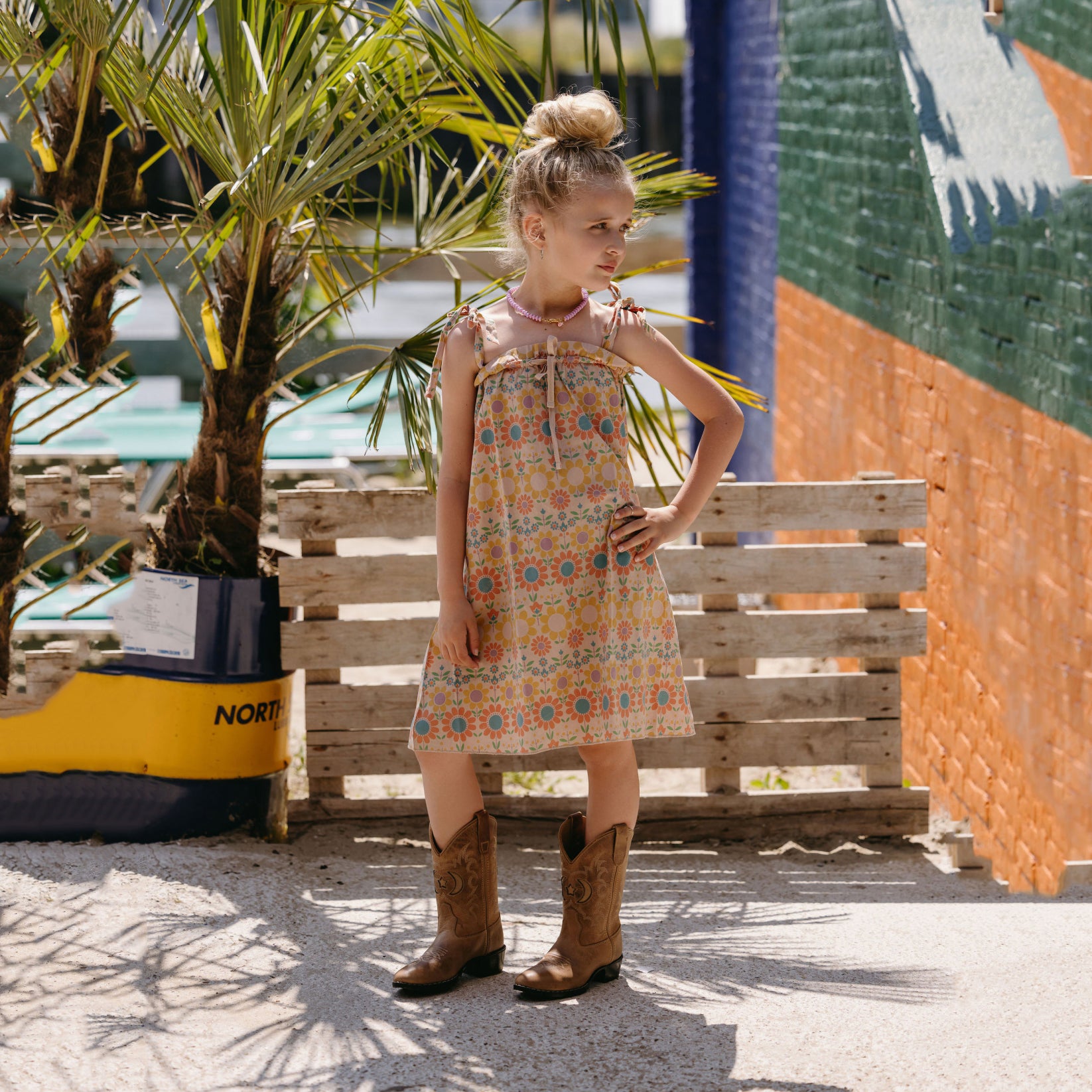 Girls Brown Cowboy Boots