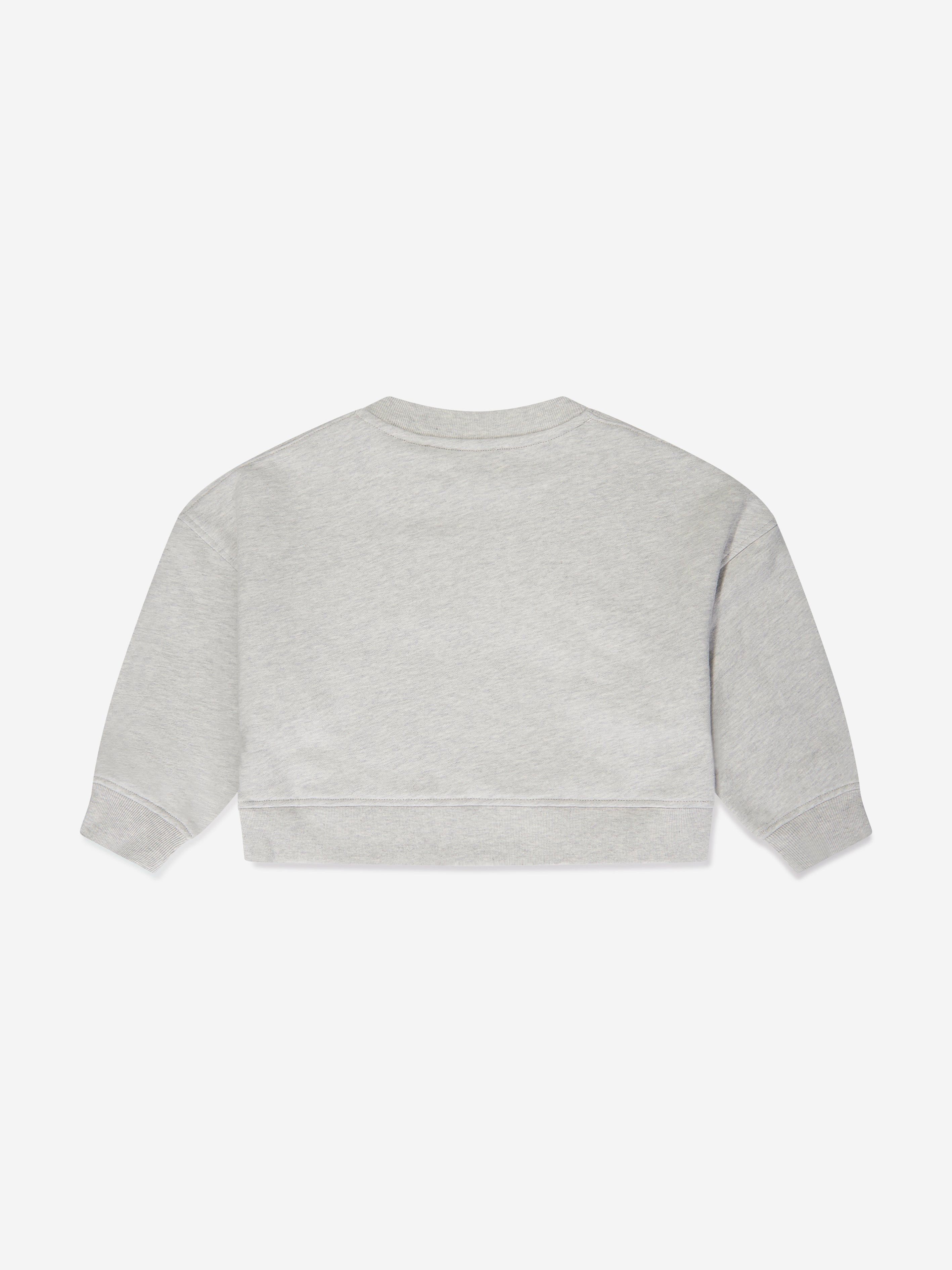 Girls Isla Varsity Sweatshirt in Grey