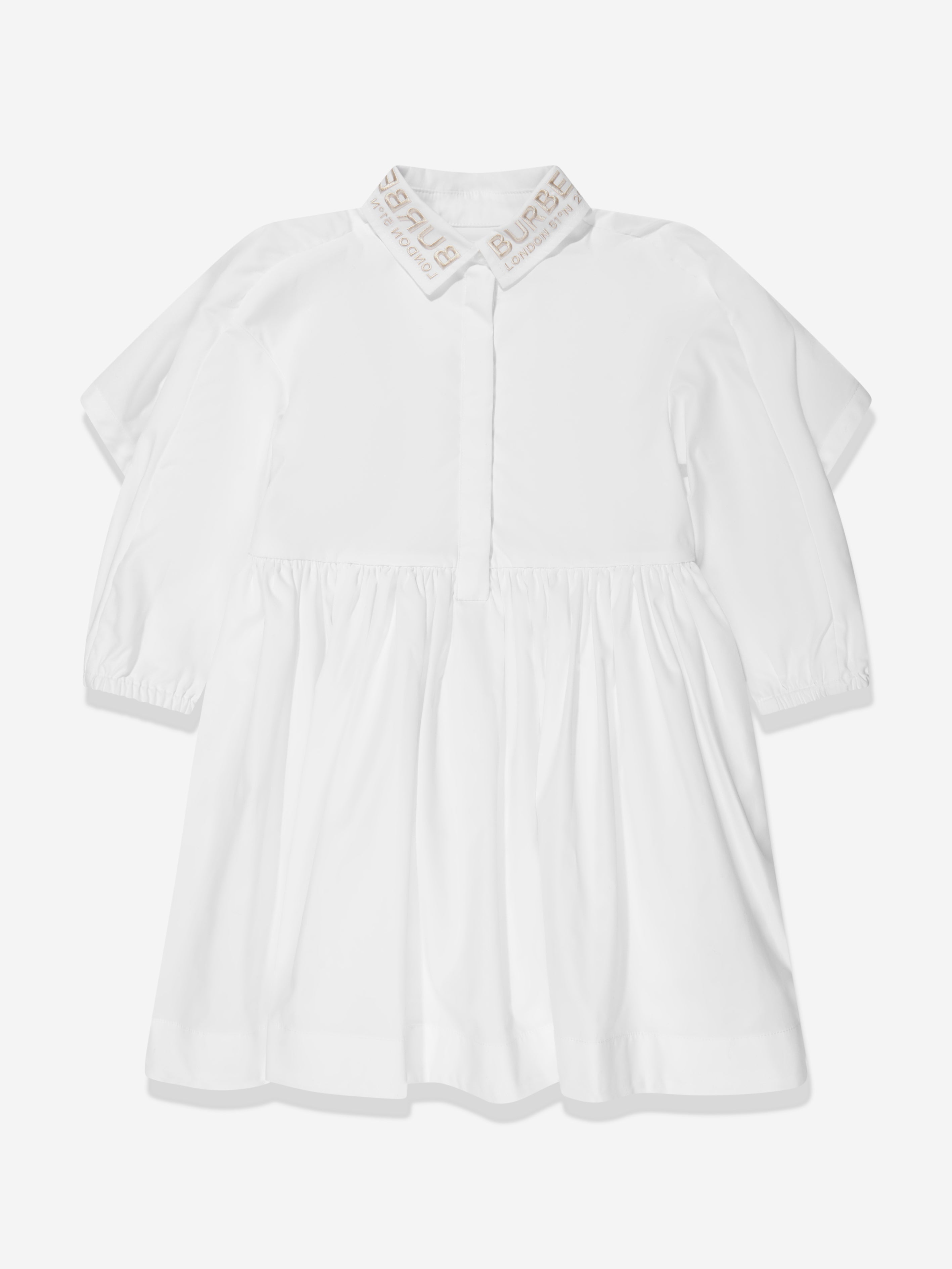 Girls Lyria Shirt Dress in White