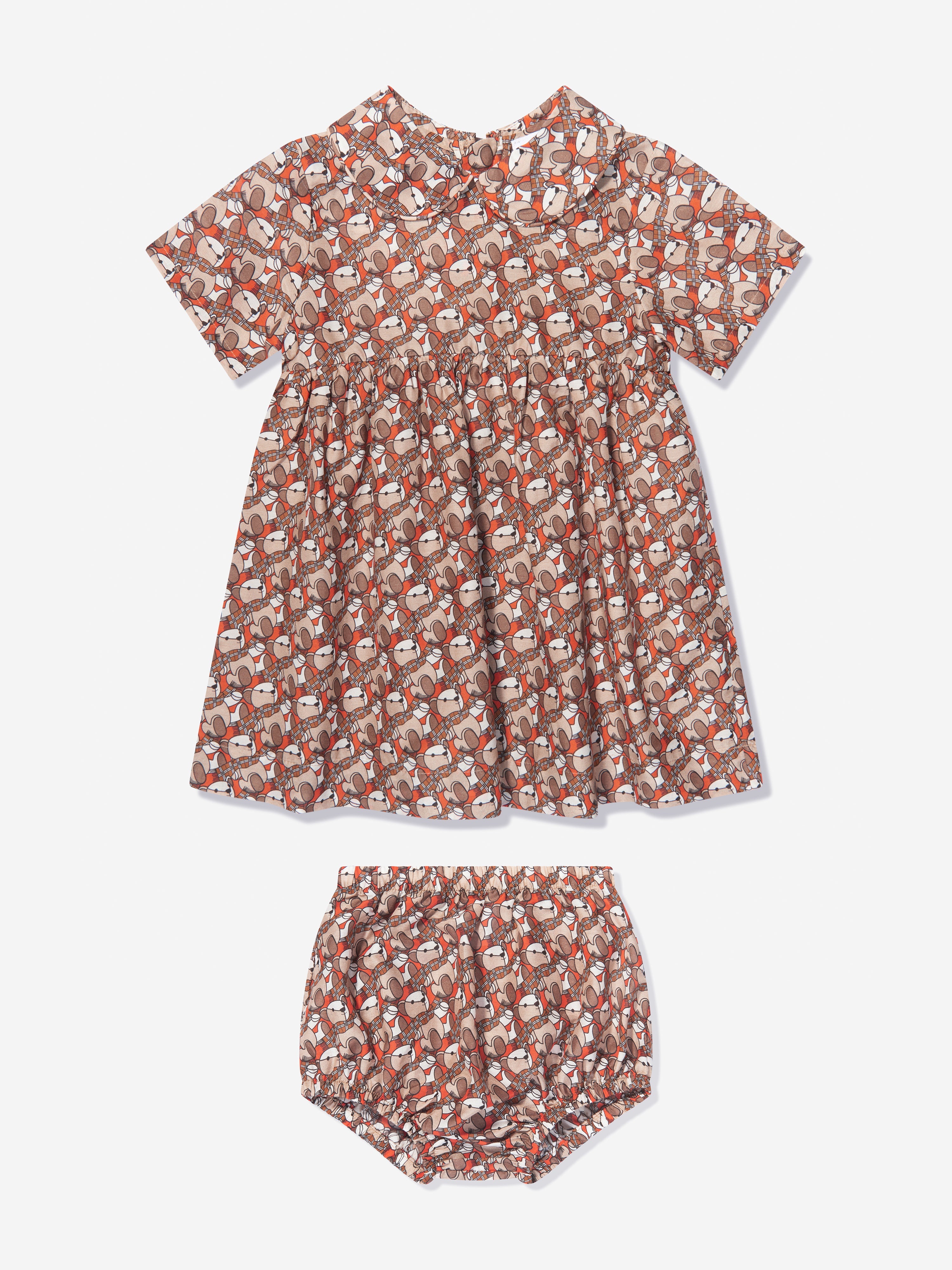 Baby Girls Geraldine Dress in Beige