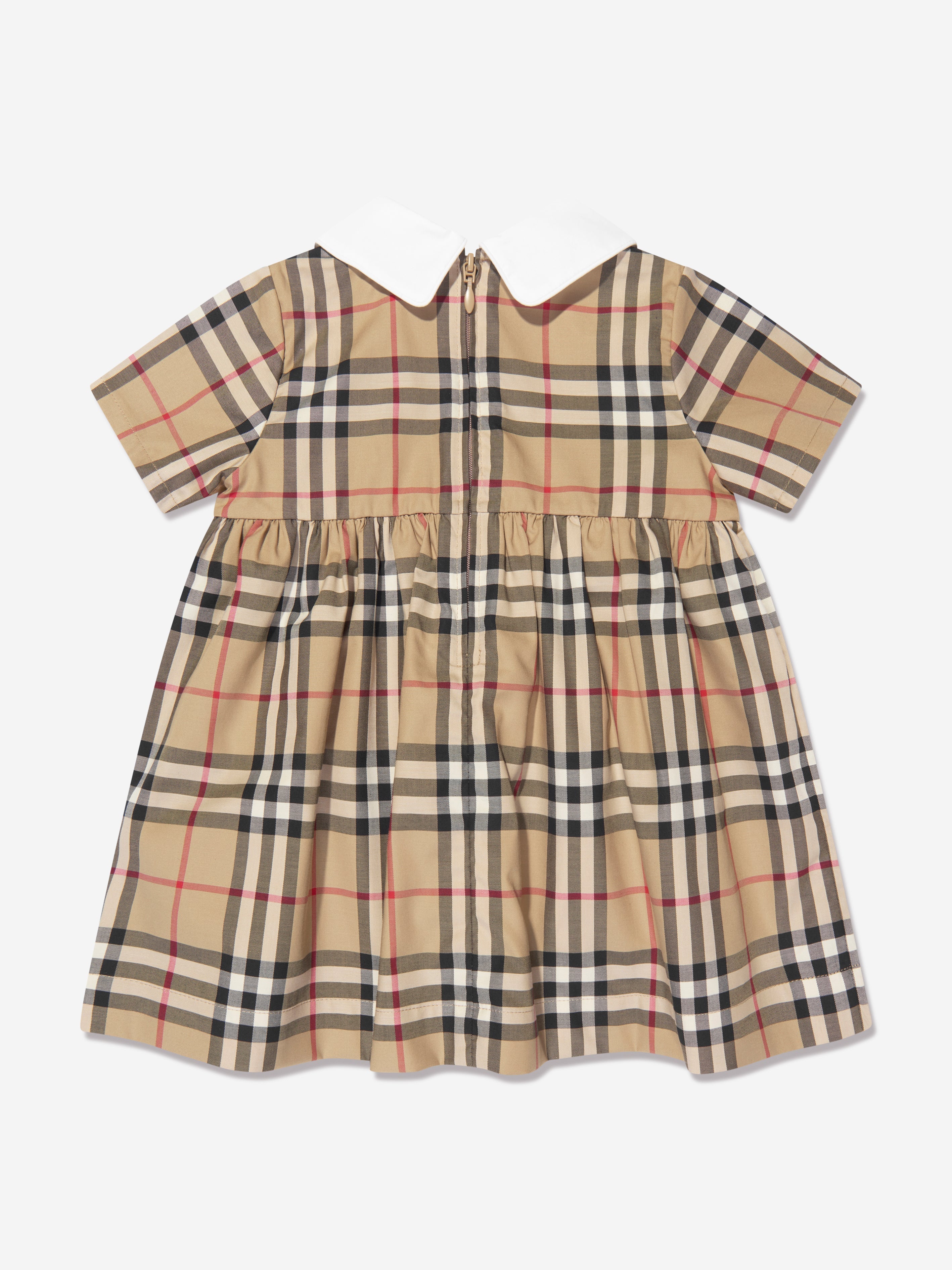 Baby Girls Geraldine Dress in Archive Beige Check