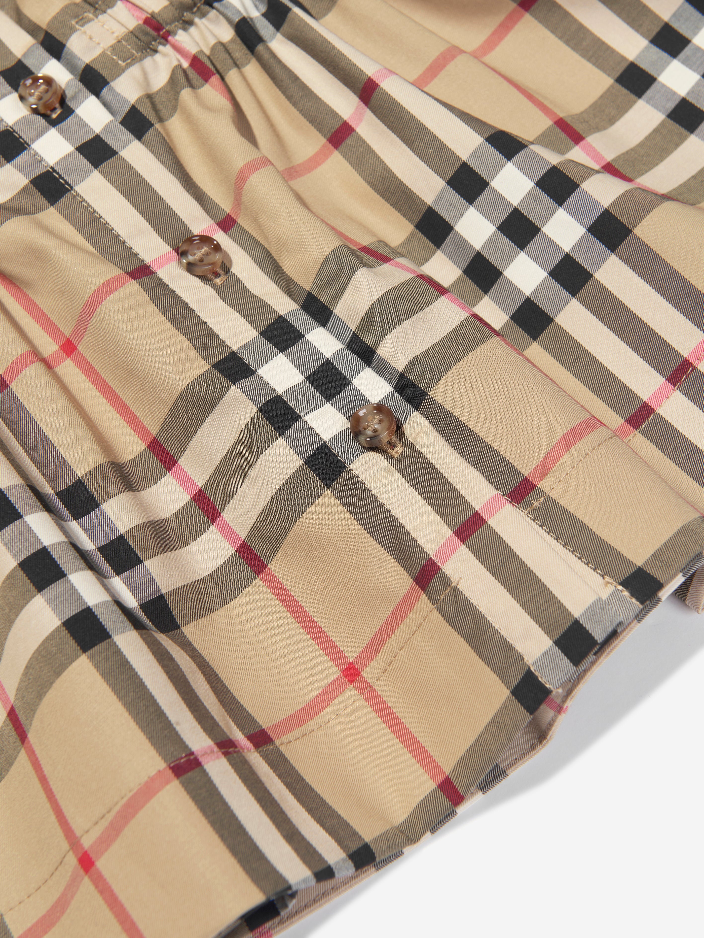 Baby Girls Shelley Dress in Archive Beige Check