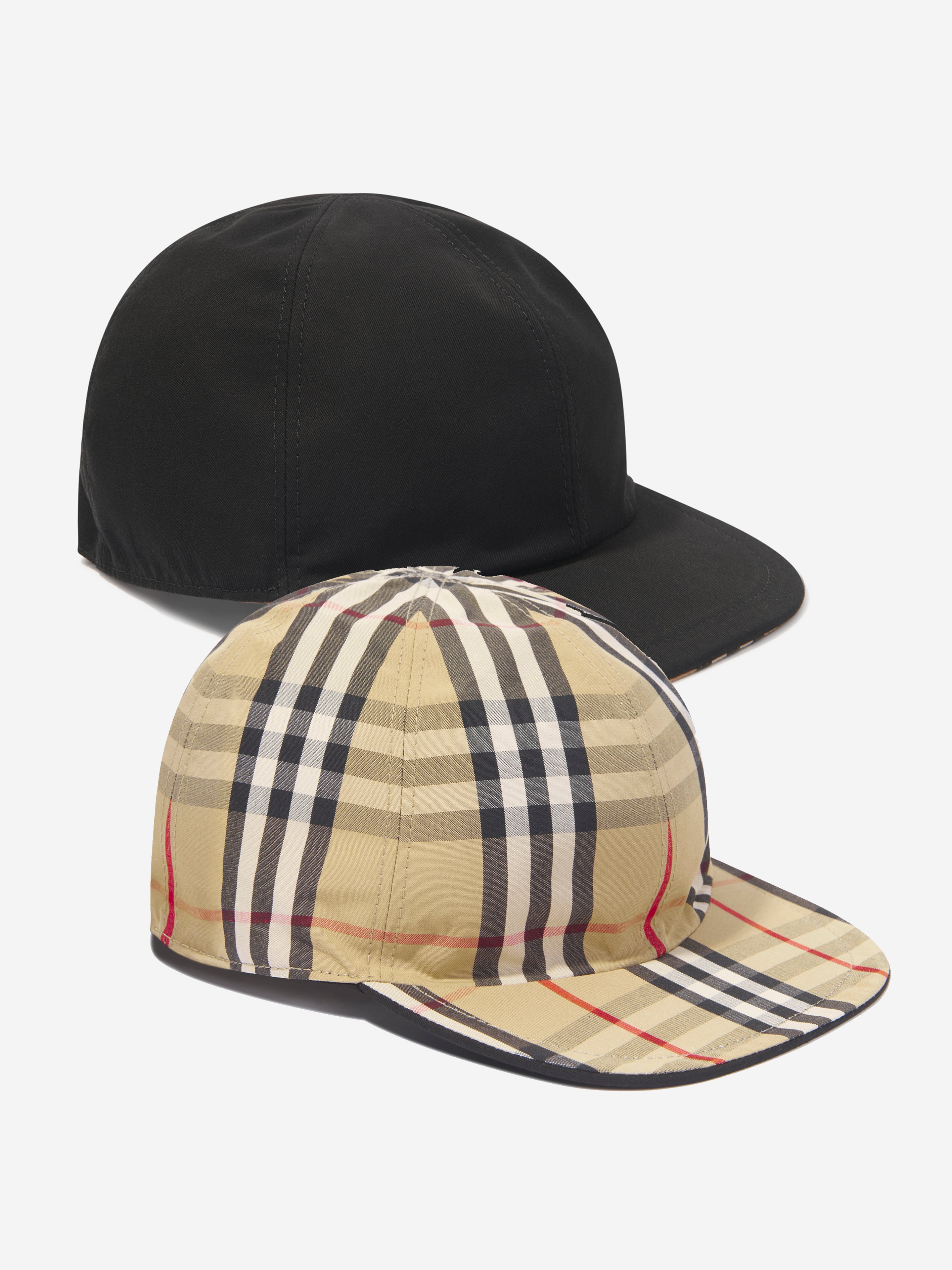 Kids Reversible Cap in Black