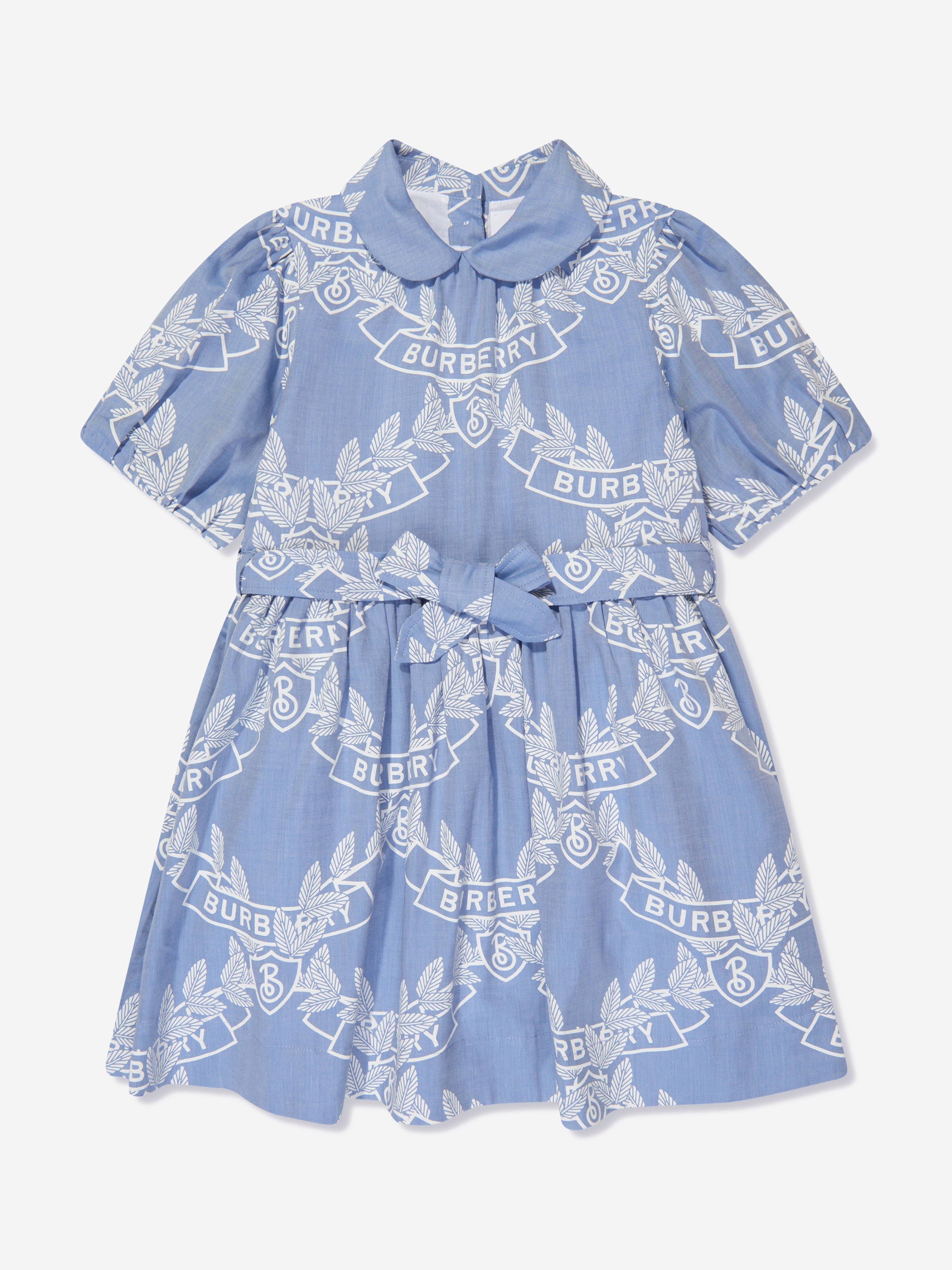 Girls Mariele Crest Dress in Blue